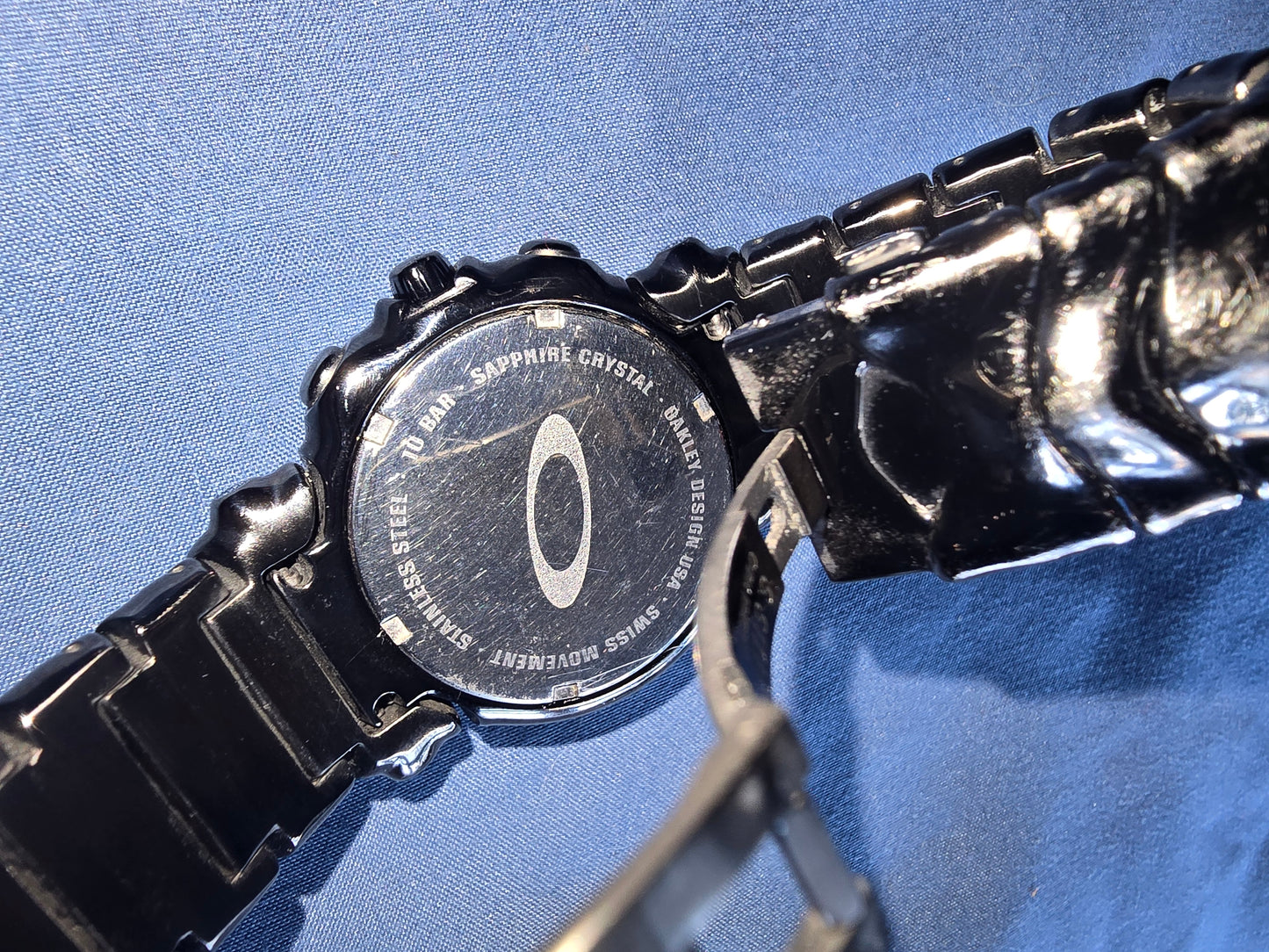 VINTAGE BEAUTIFUL CONDITION "OAKLEY JUDGE STEALTH" WRISTWATCH