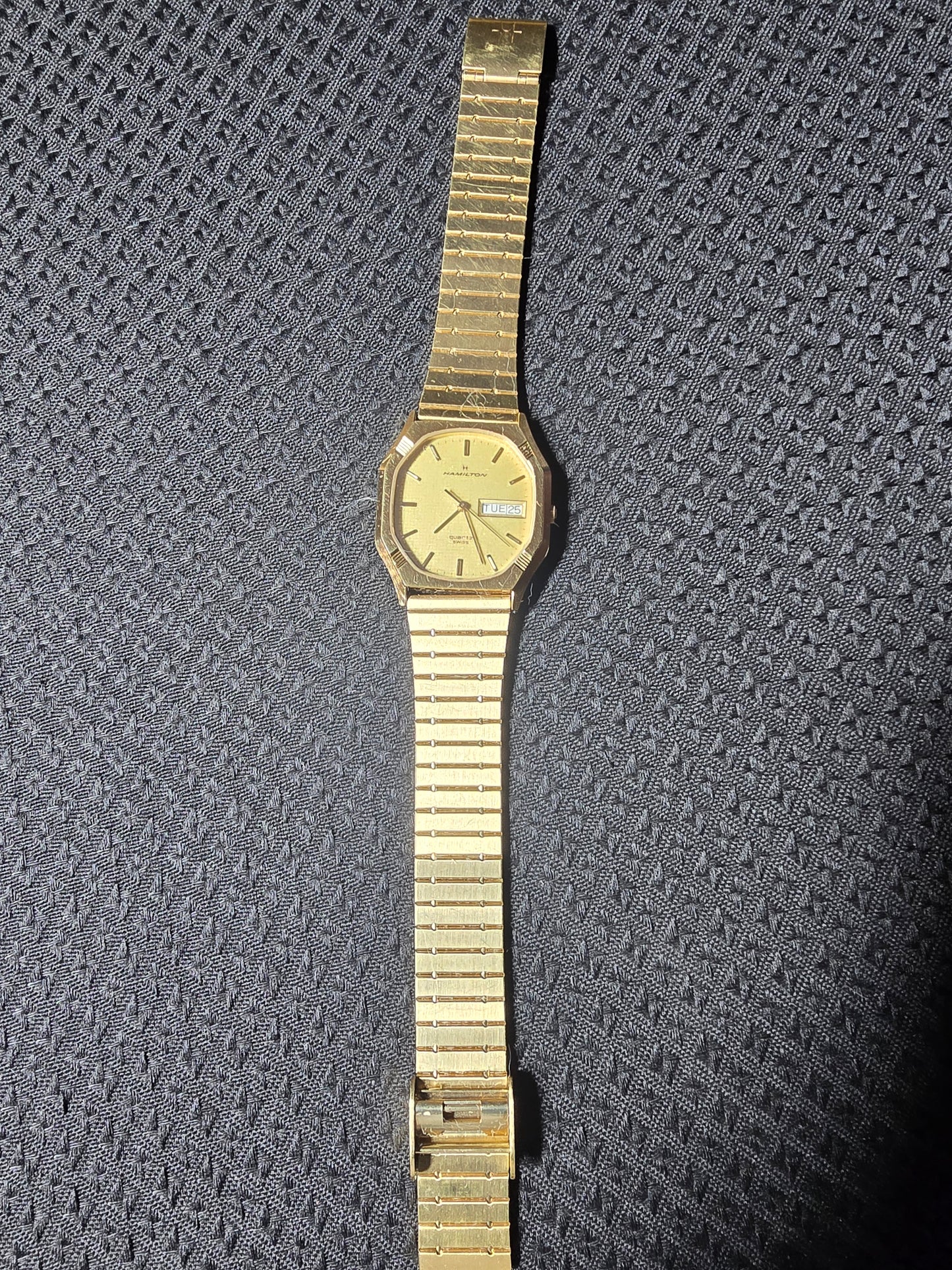Vintage Hamilton model 9974 day-date wristwatch