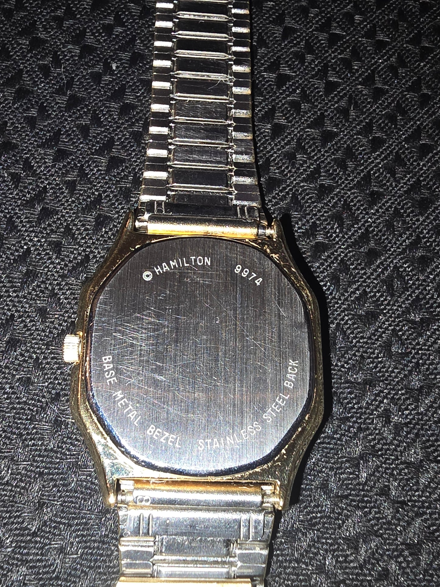 Vintage Hamilton model 9974 day-date wristwatch