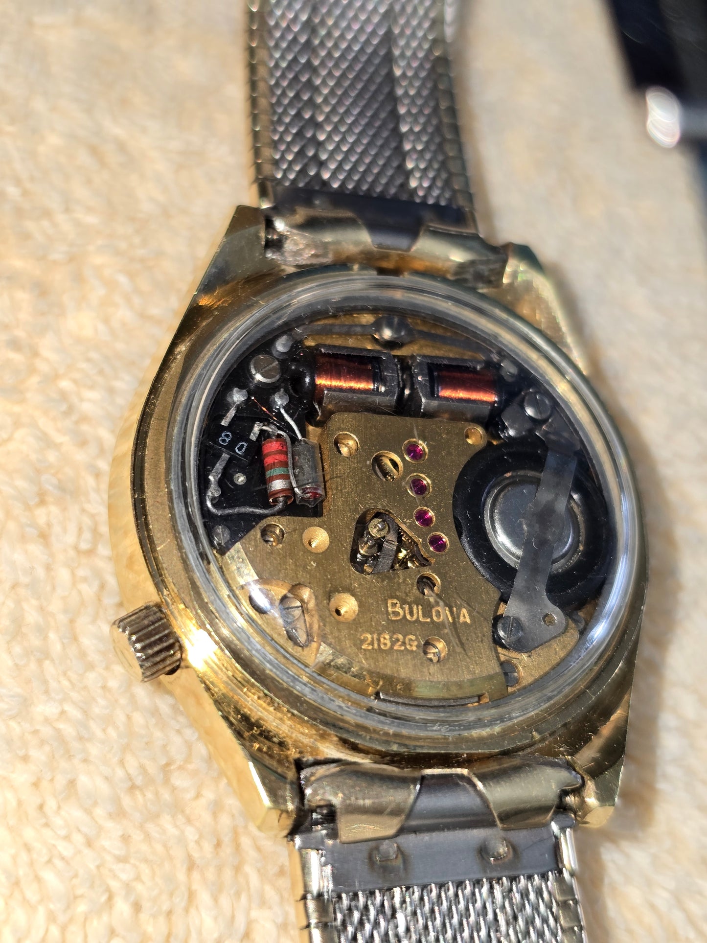 Vintage 70's Bulova Accutron Tuning Fork Wristwatch