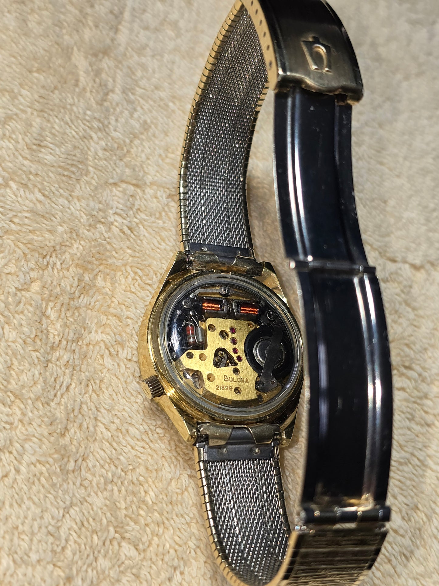 Vintage 70's Bulova Accutron Tuning Fork Wristwatch