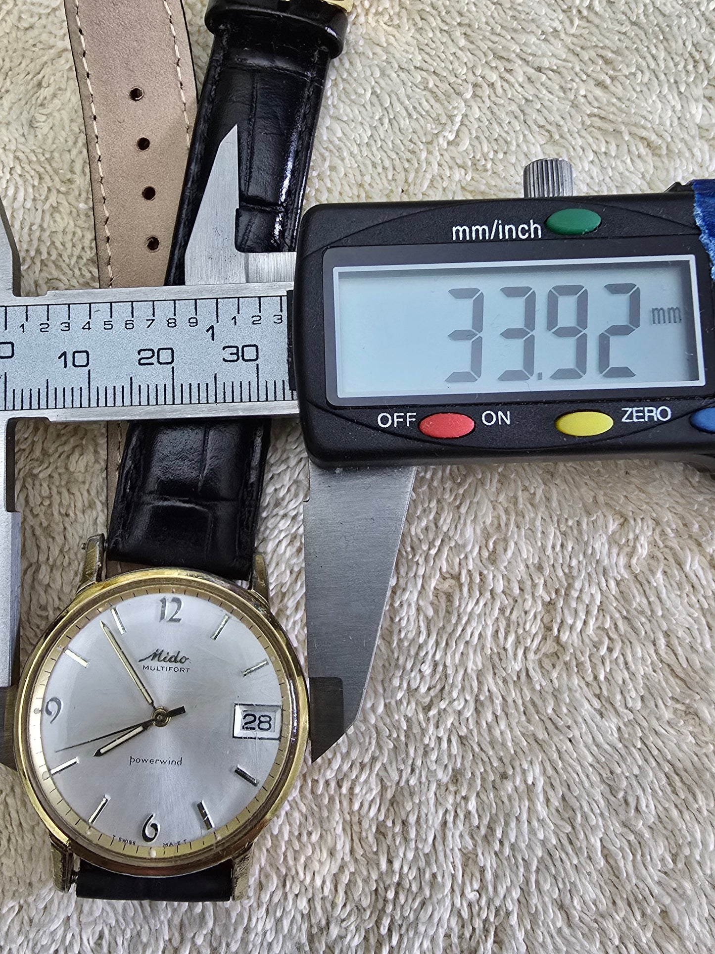Vintage Mido Multifort Powerwind automatic wristwatch