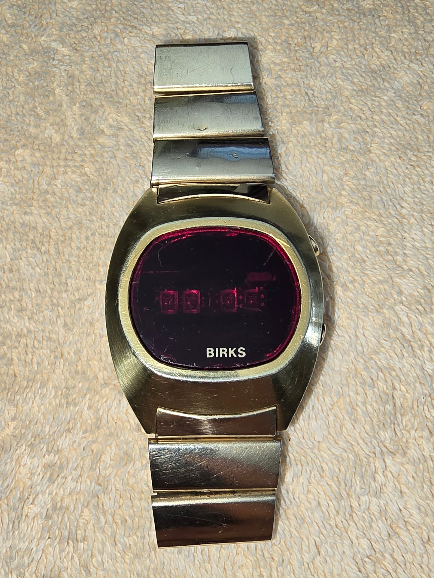 Vintage Extremely Rare Birks led display wristwatch