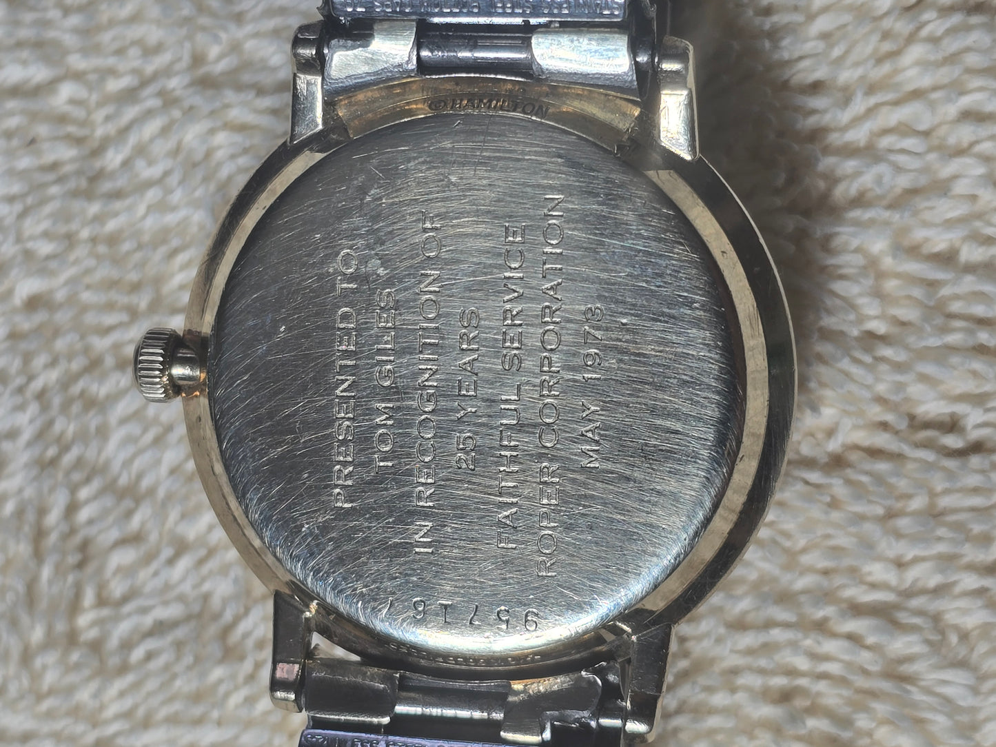 Vintage Hamilton thin-o-matic 10kgp automatic wristwatch