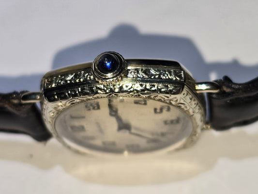 Antique Gruen Paris square ultraquality gf watch circa 1923 guild