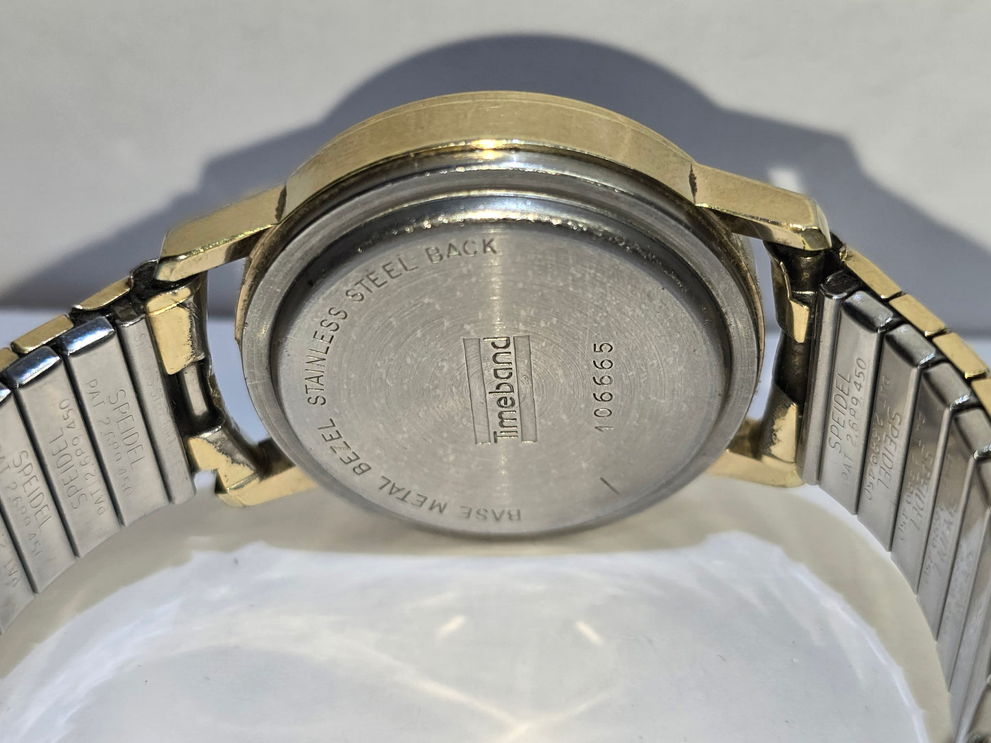 vintage 1970'S Timeband men's round face digital quartz watch
