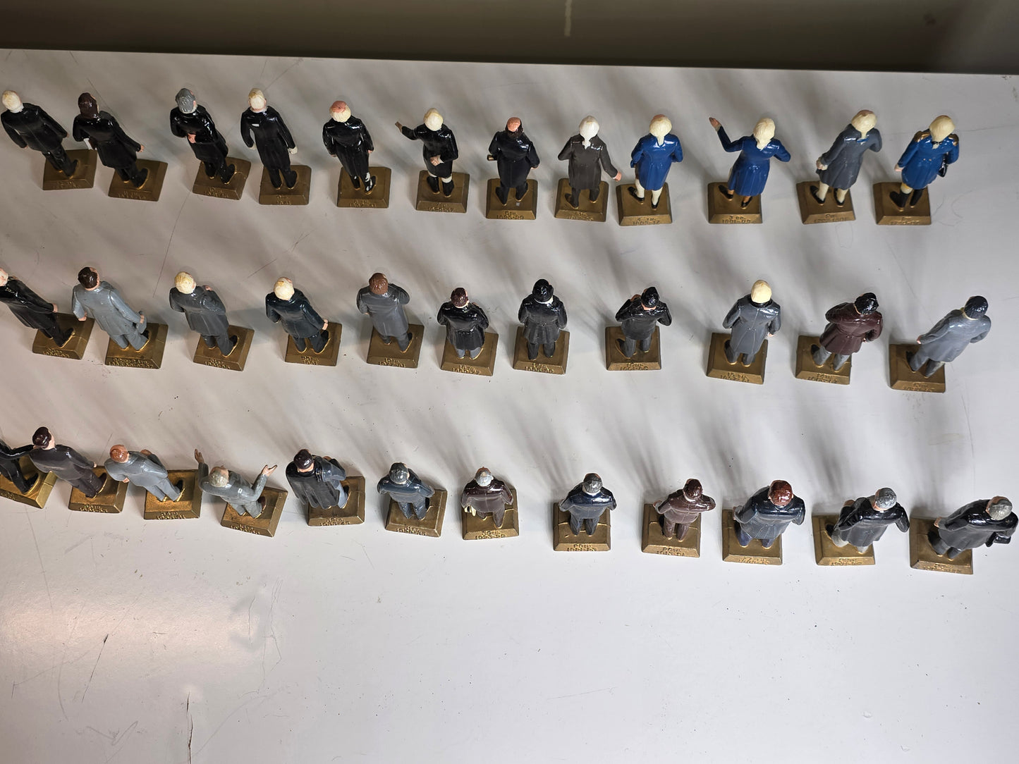 Vintage Marx US Presidents Miniature Plastic Figurines Set of 35