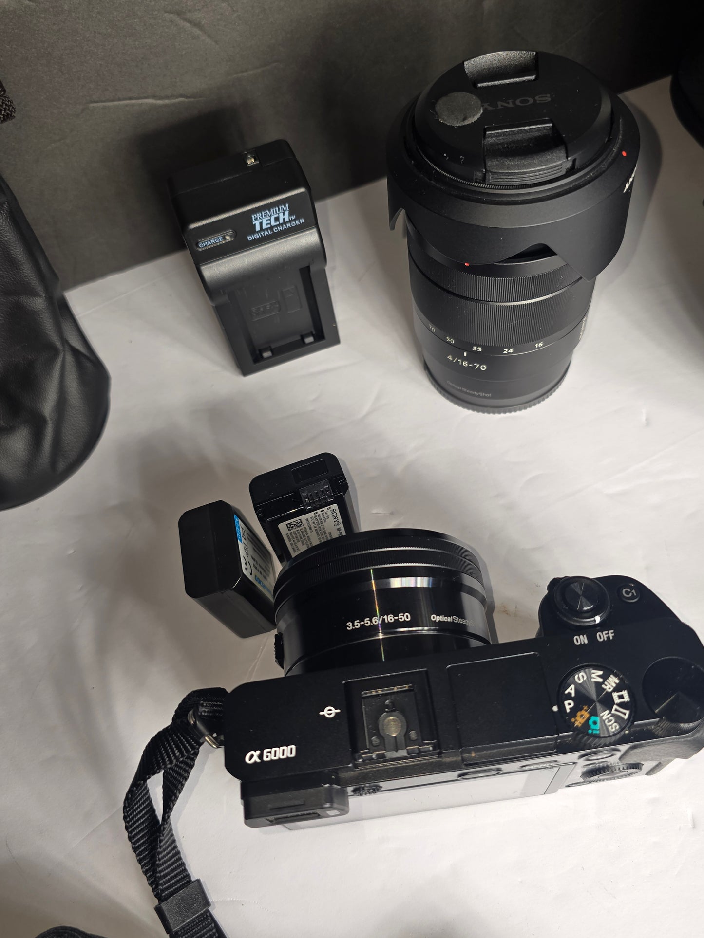 Vintage Sony Alpha a6000 camera and extra lens