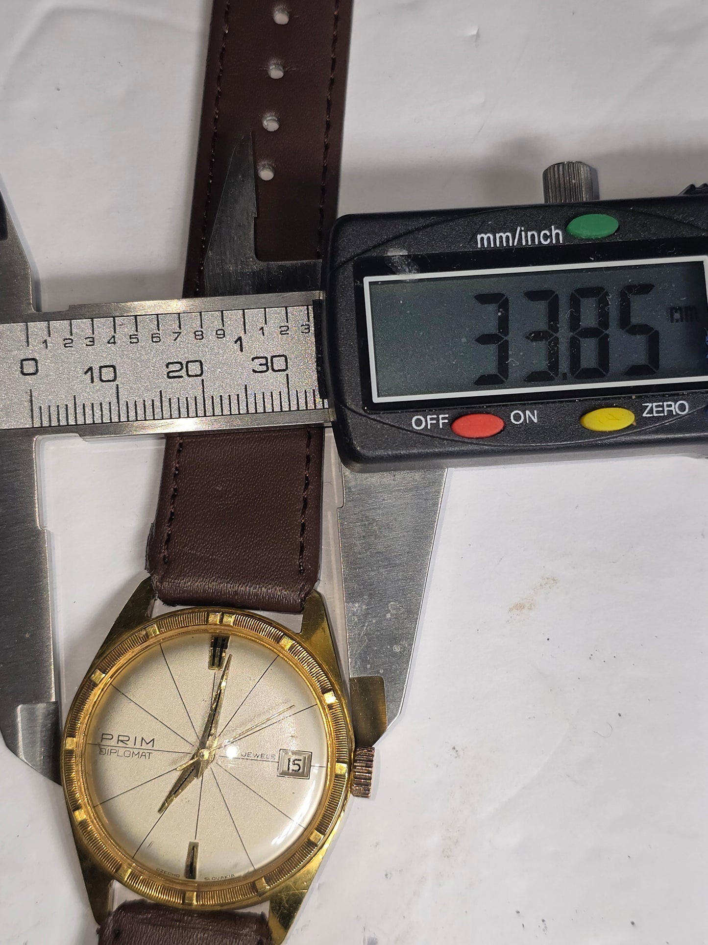 Vintage Prim Diplomat Czechoslovakia made wristwatch collectable
