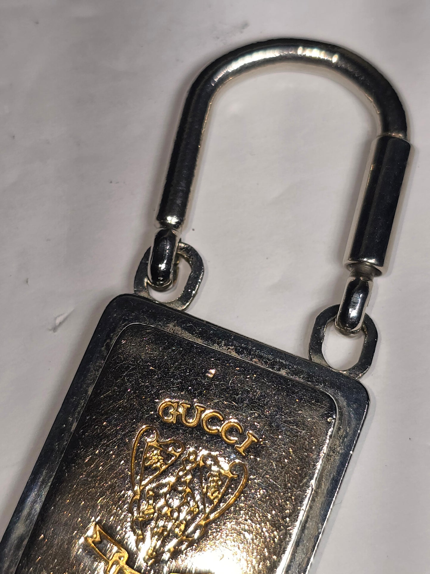 Vintage Gucci Knight crest keyring 1960's