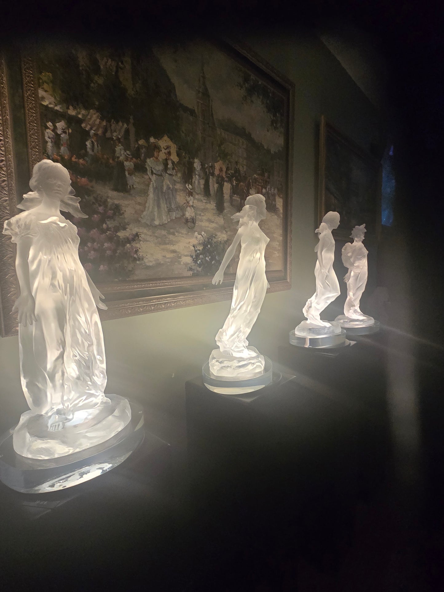 Frederick Hart songs of grace set of four Lucite Sculptures INNOCCENCE, FAITH, BEAUTY AND HOPE