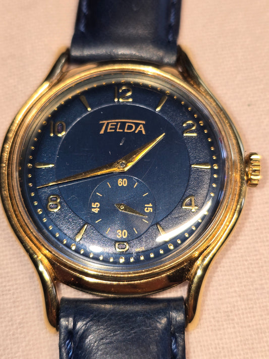 VINTAGE TELDA 18K MEN WRISTWATCH BEAUTIFUL CONDITION