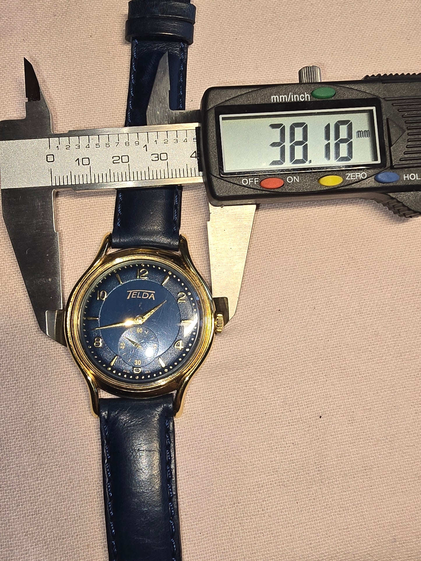 VINTAGE TELDA 18K MEN WRISTWATCH BEAUTIFUL CONDITION