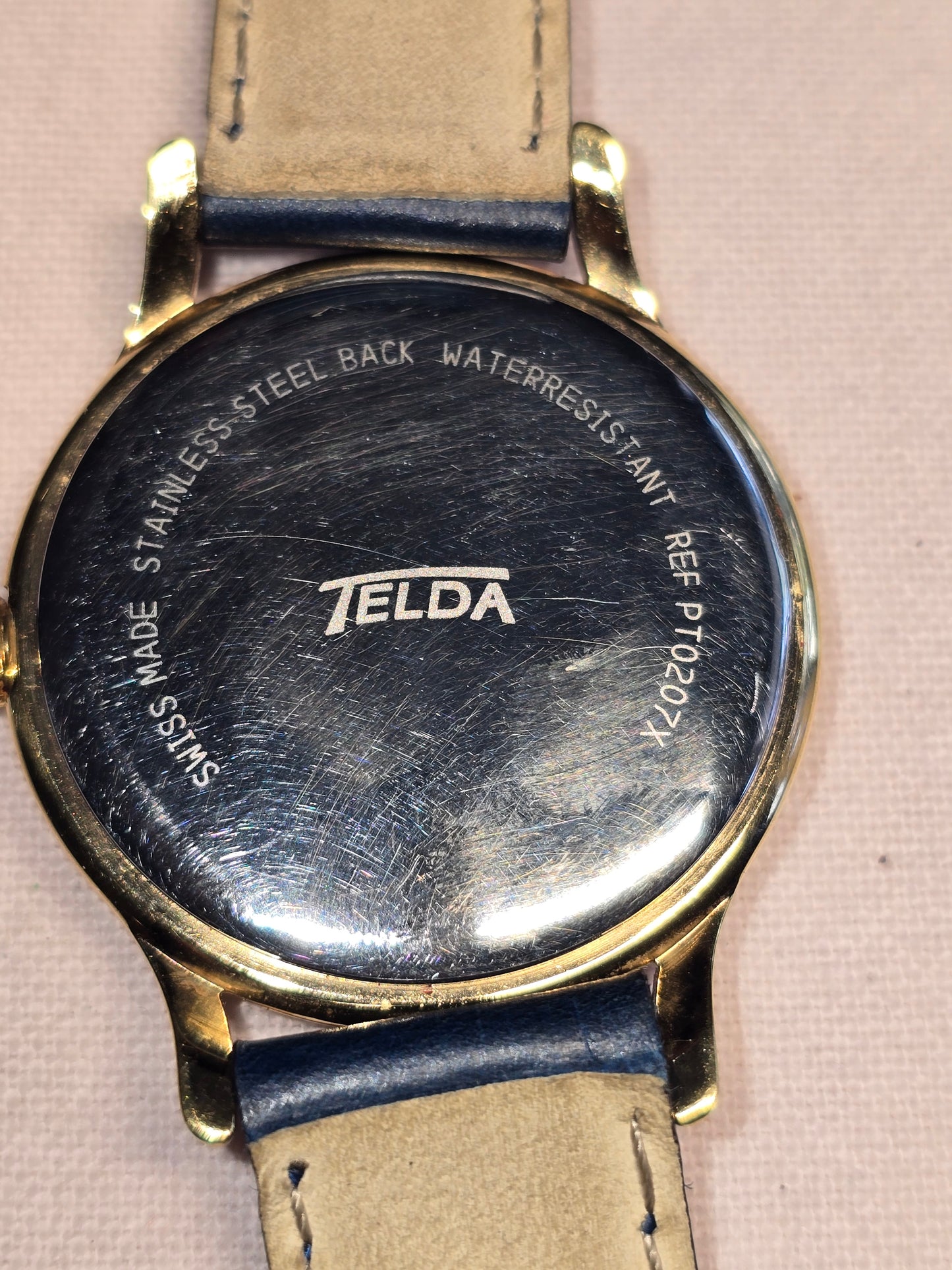 VINTAGE TELDA 18K MEN WRISTWATCH BEAUTIFUL CONDITION
