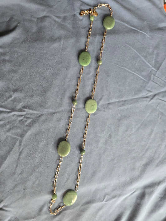 vintage natural stone Ralph Lauren necklace