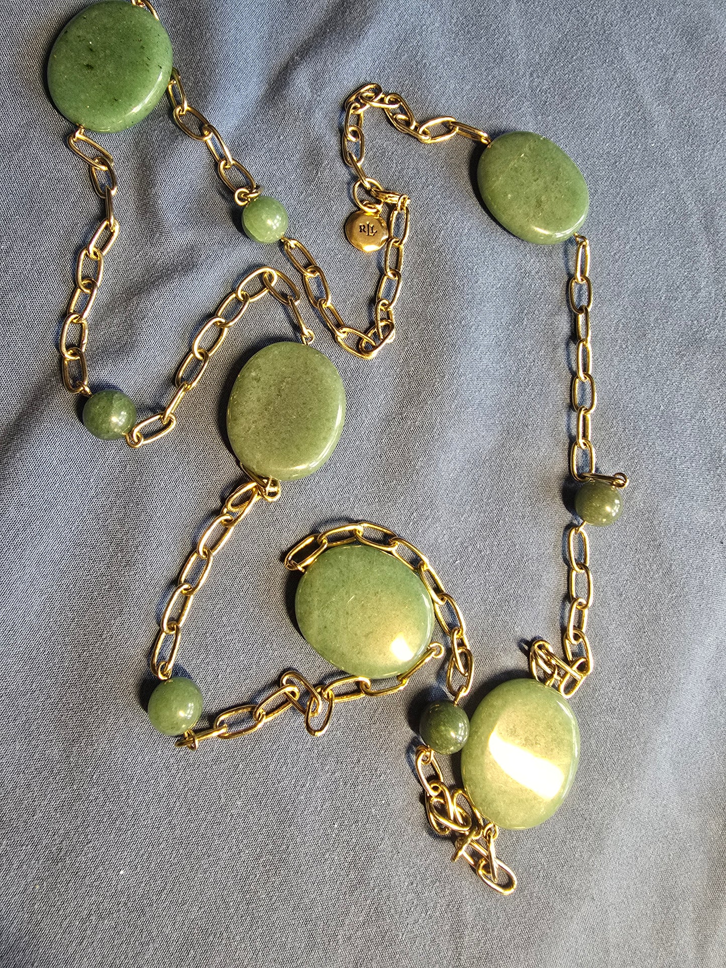 vintage natural stone Ralph Lauren necklace
