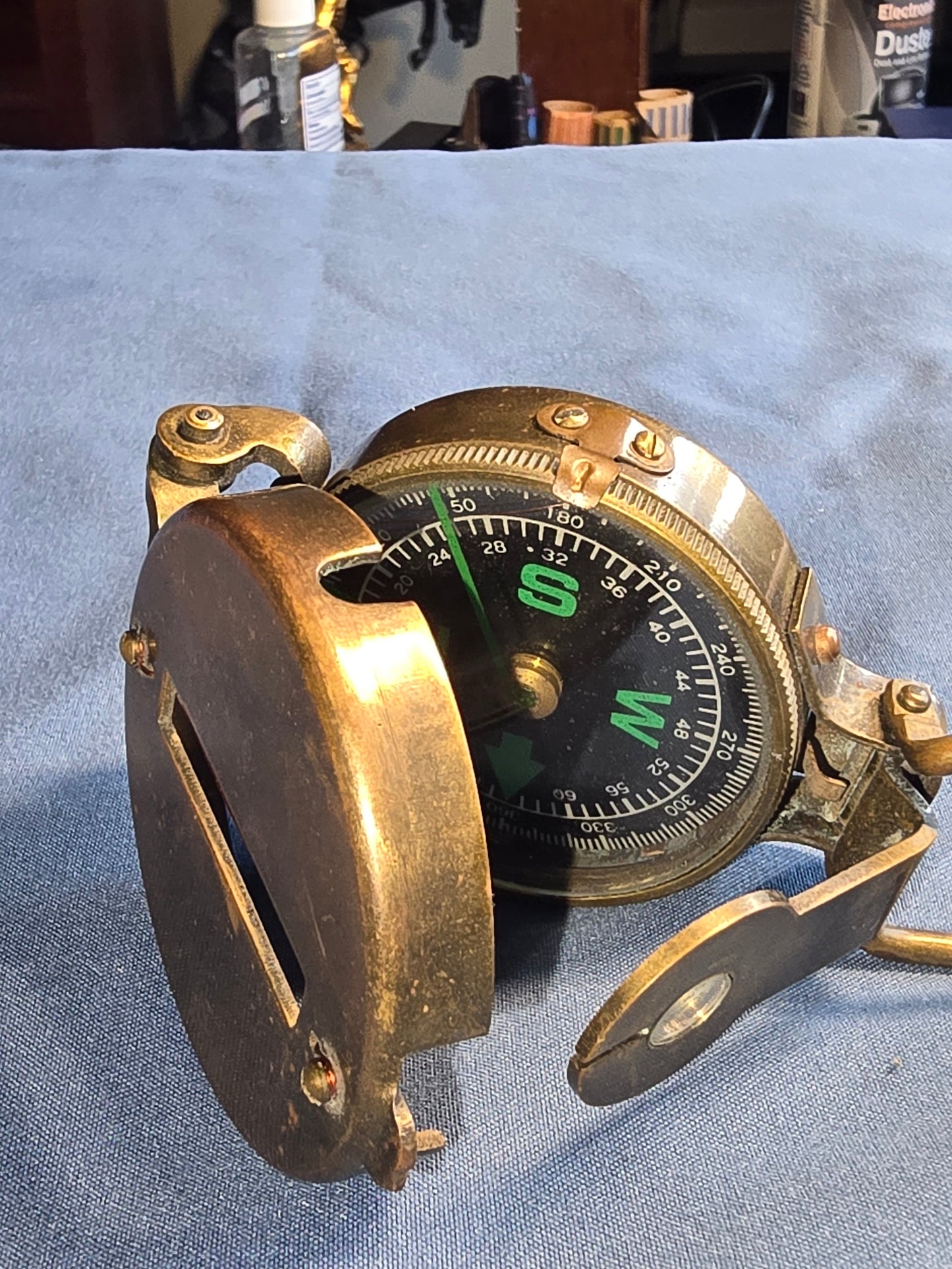 VINTAGE RARE WW1 WAYNE E HARRYS LONDON 1914 COMPASS