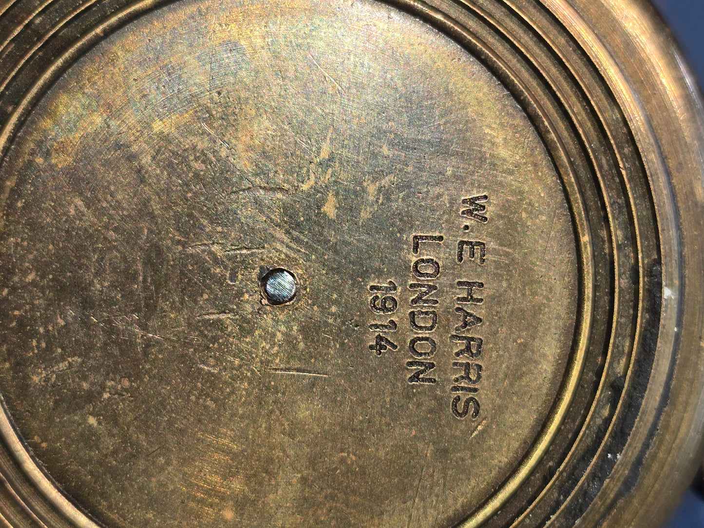 VINTAGE RARE WW1 WAYNE E HARRYS LONDON 1914 COMPASS