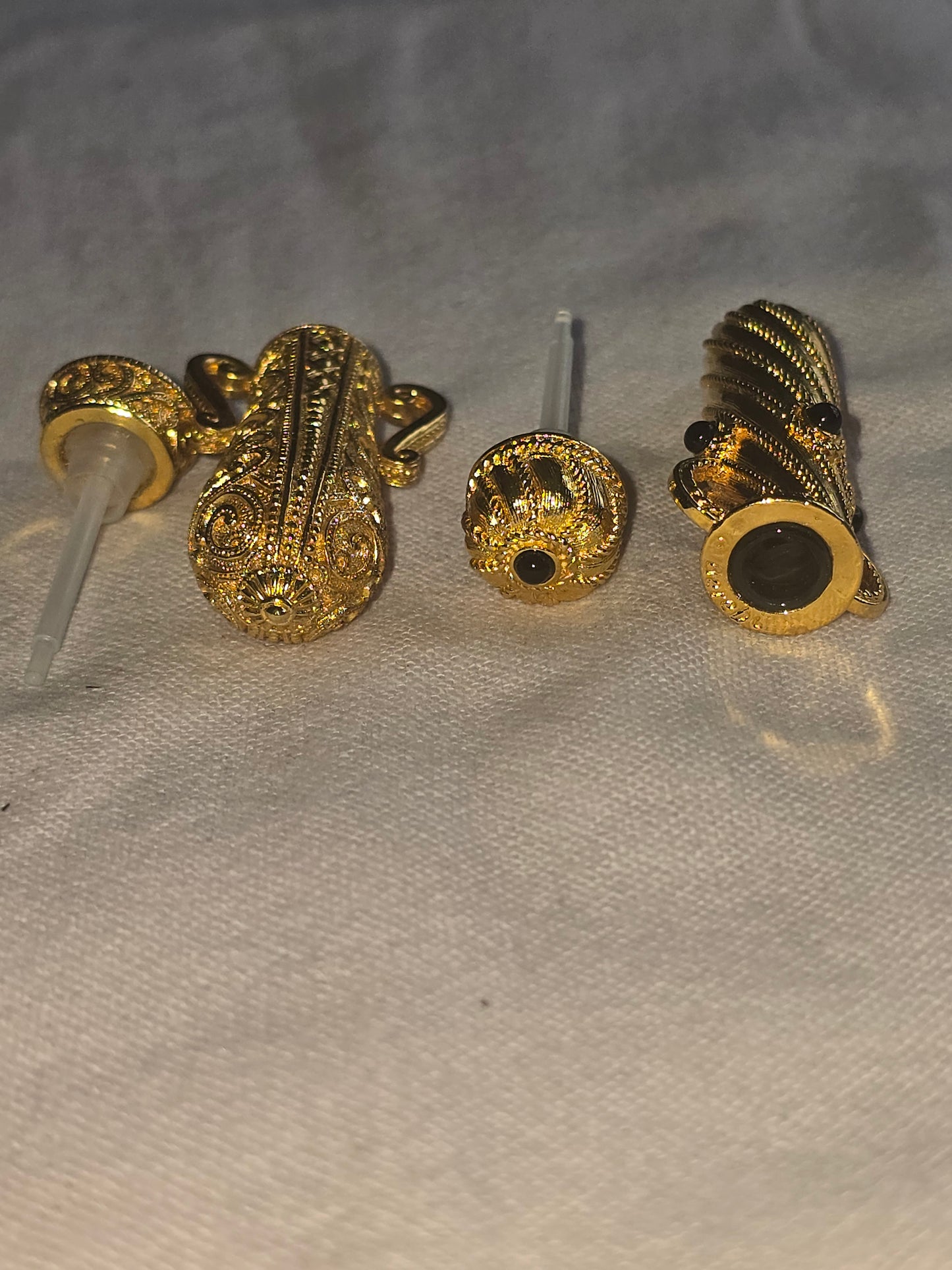 Pair of Signed Berebi metal perfume bottles 'VINTAGE"