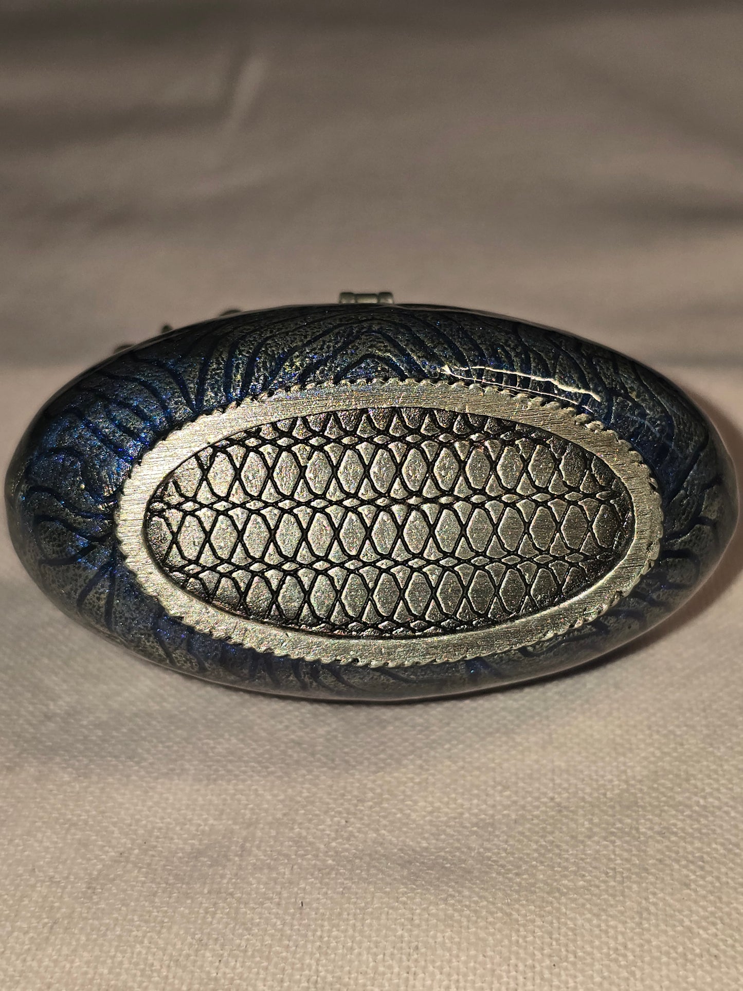 Rucini Swarovski crystal enamel jeweled Lizard trinket box "VINTAGE"