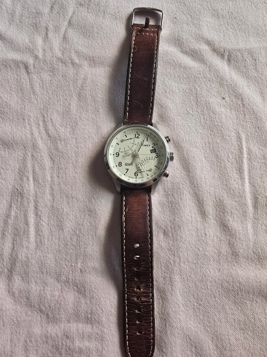 Vintage Timex Intelligent Fly-Back Chronograph Wristwatch