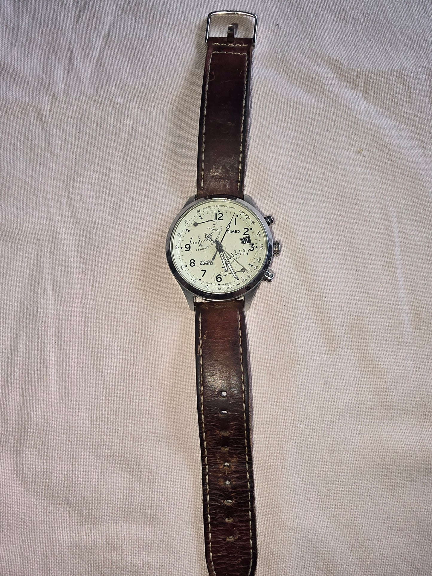 Vintage Timex Intelligent Fly-Back Chronograph Wristwatch