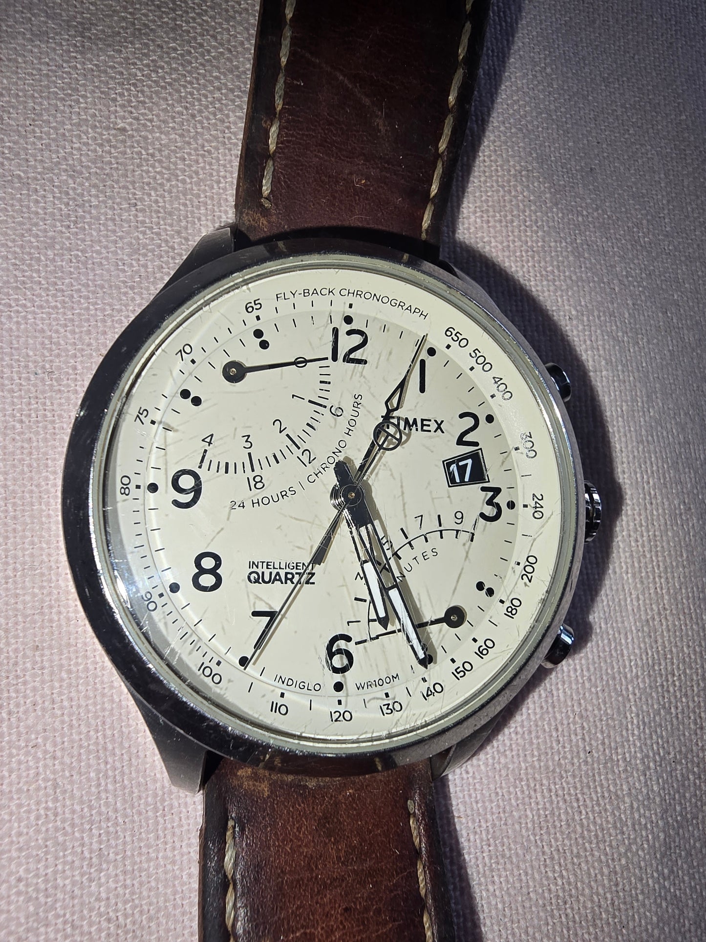 Vintage Timex Intelligent Fly-Back Chronograph Wristwatch