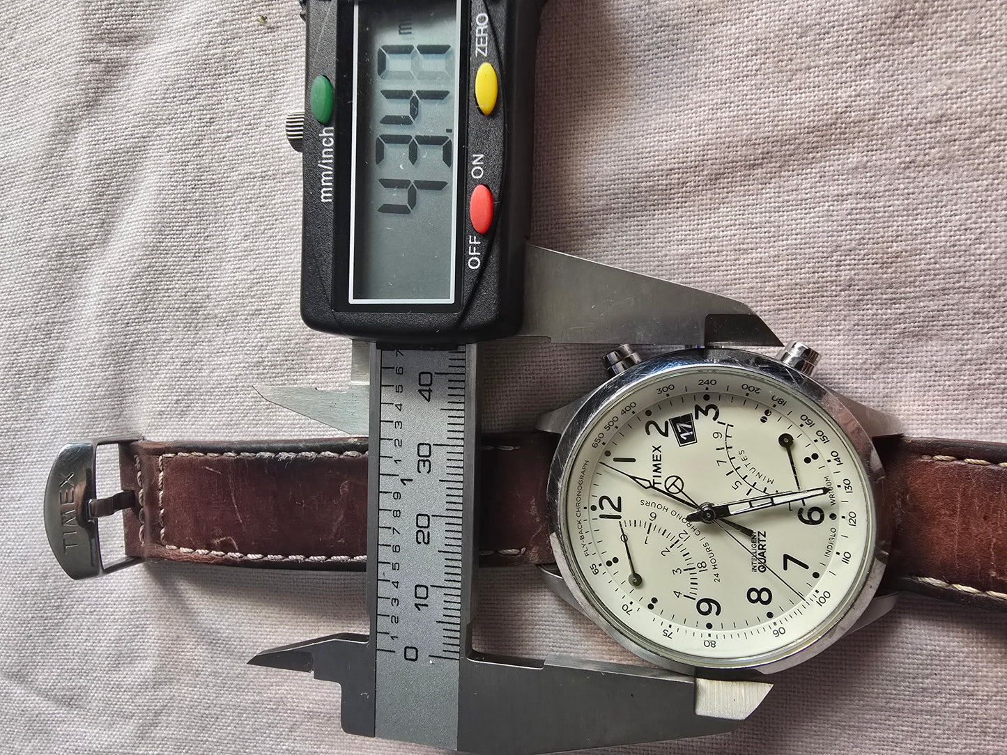 Vintage Timex Intelligent Fly-Back Chronograph Wristwatch