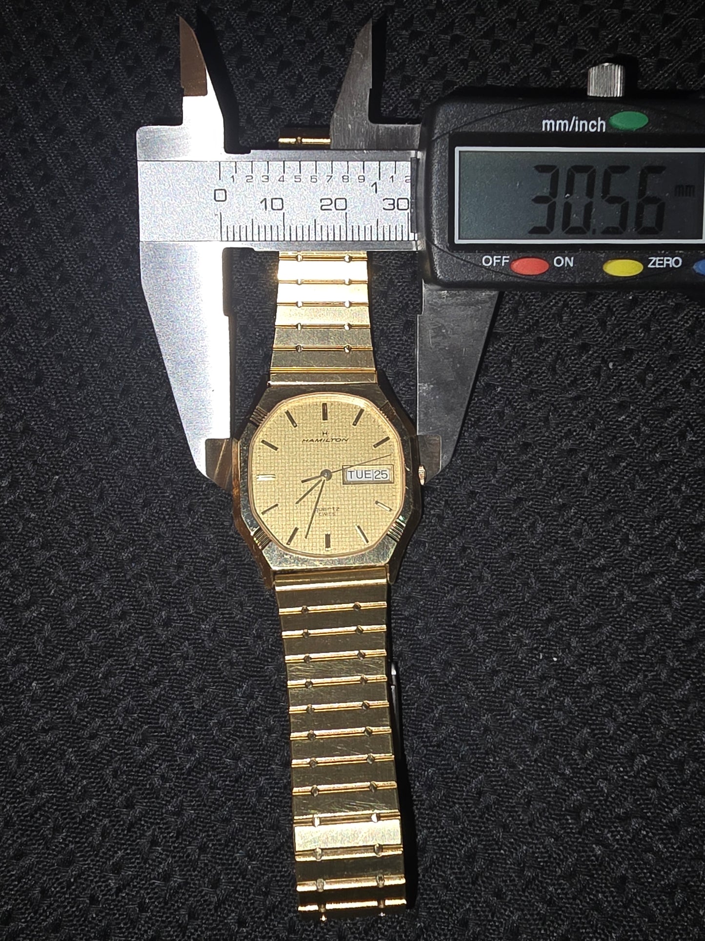 Vintage Hamilton model 9974 day-date wristwatch
