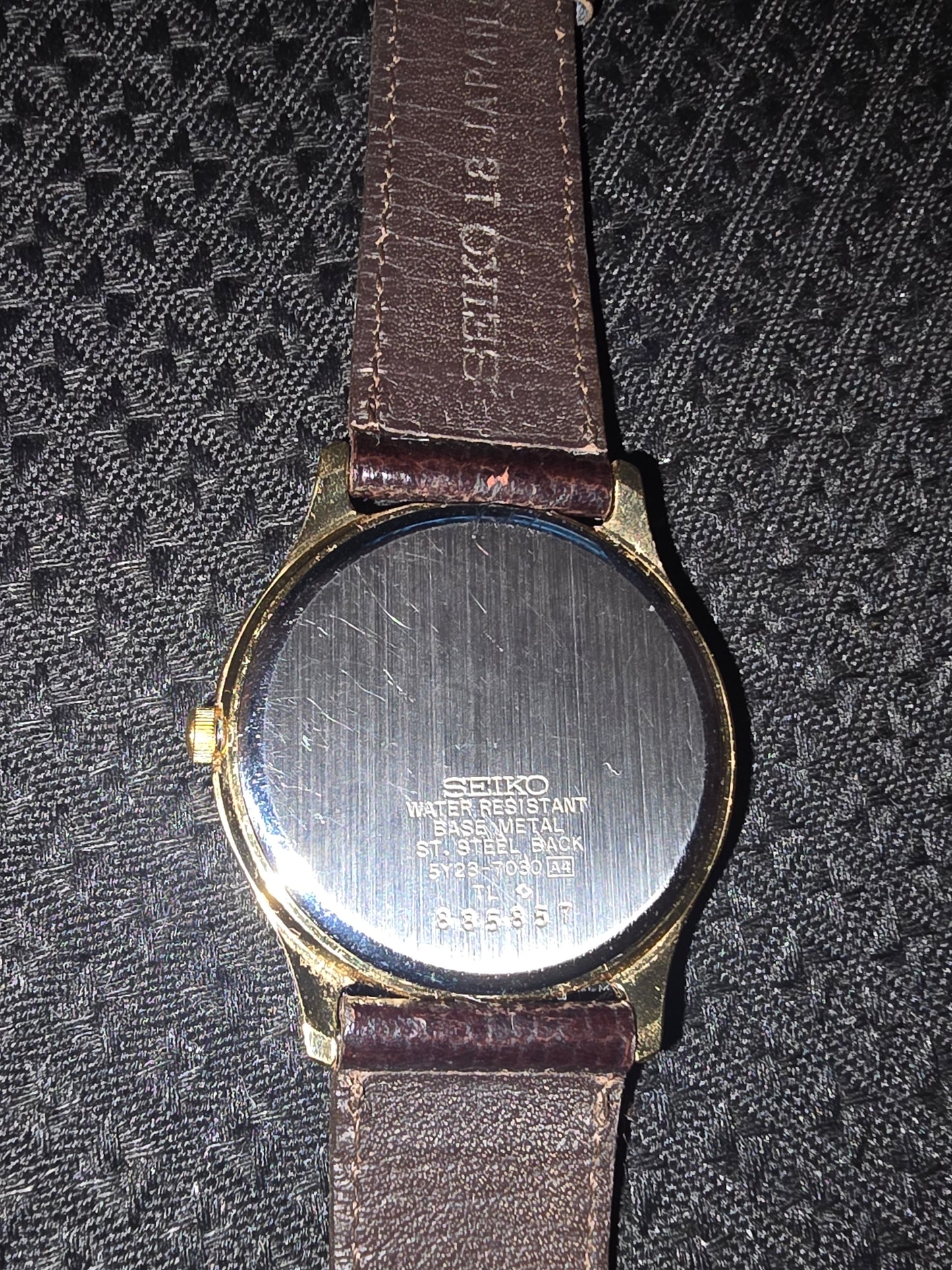 Vintage Seiko SQ 5Y23-7030 Day-Date Wristwatch