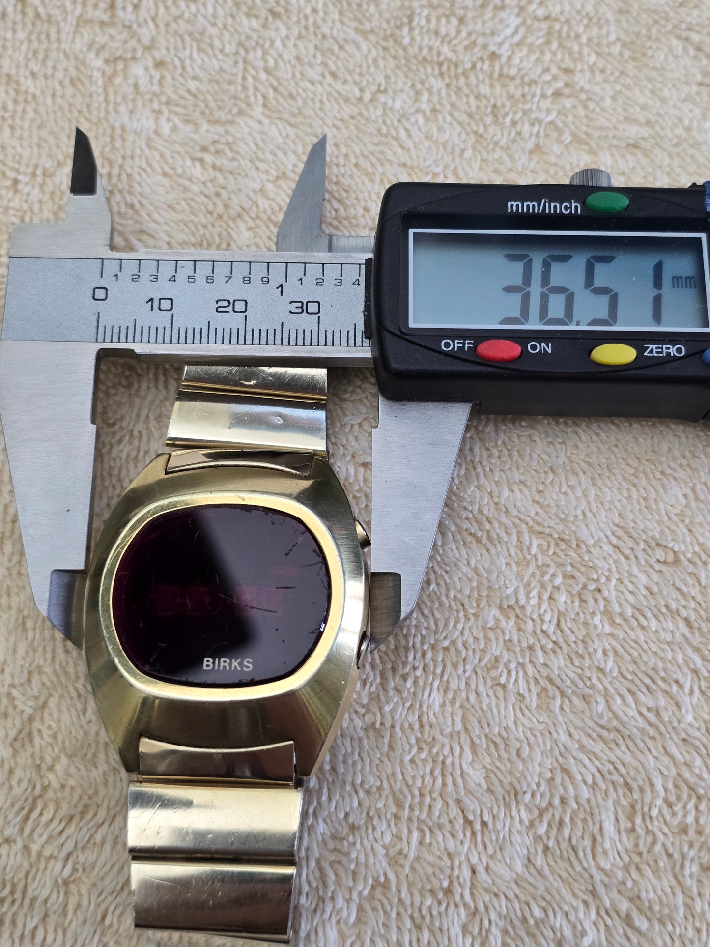 Vintage Extremely Rare Birks led display wristwatch