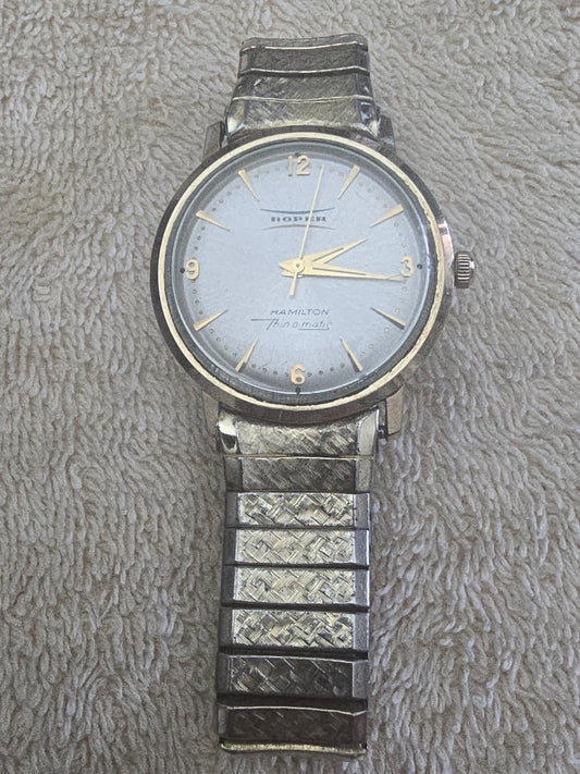 Vintage Hamilton thin-o-matic 10kgp automatic wristwatch