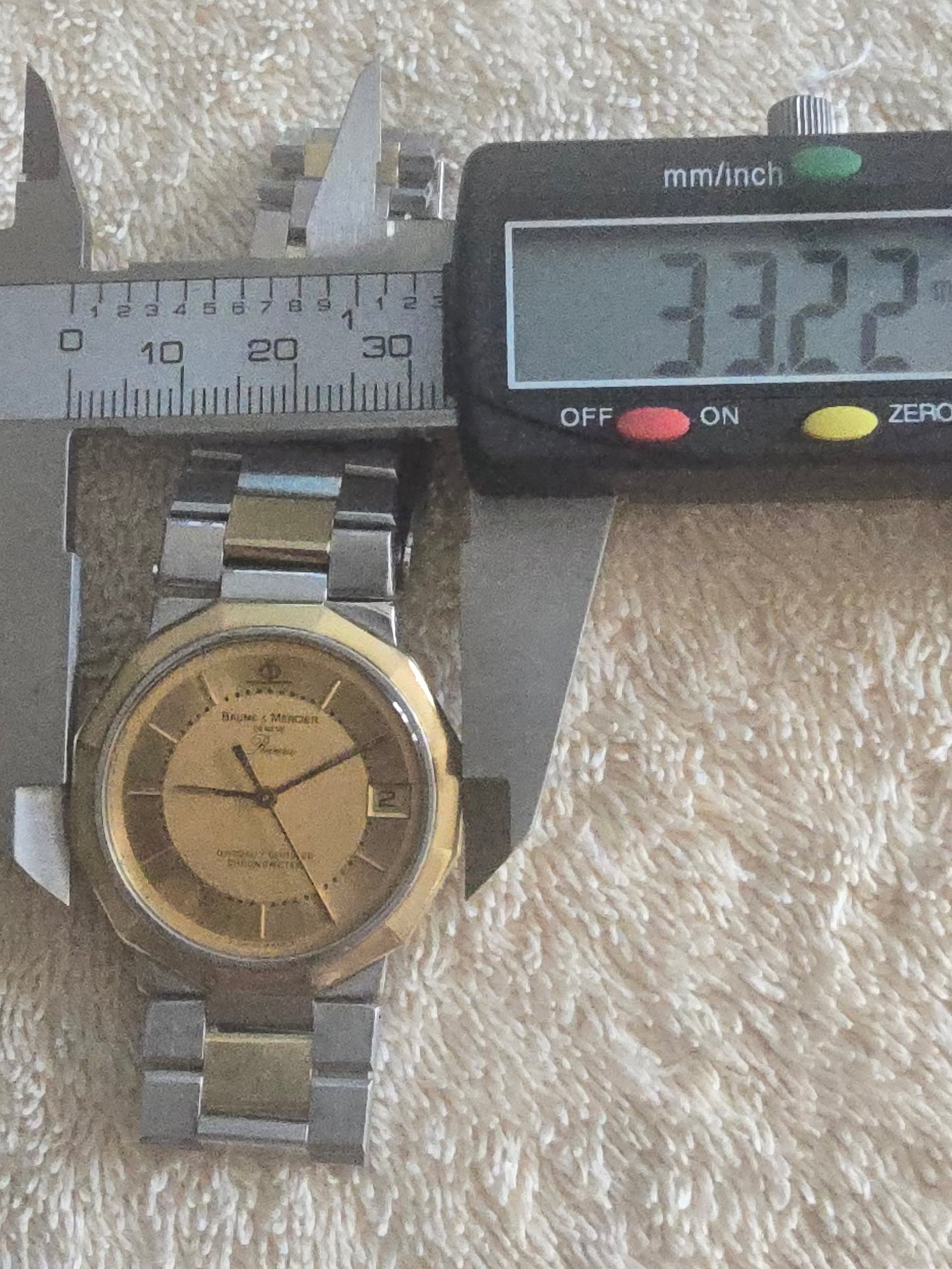Vintage Beaume And Mercier Riviera 18k Gents Wristwatch