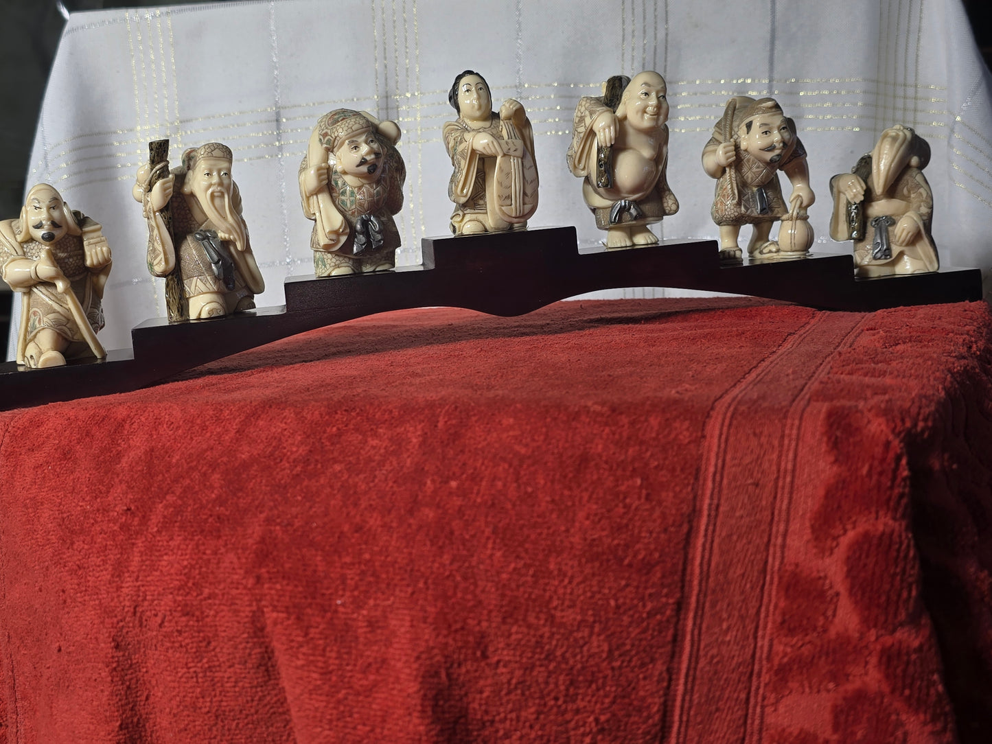 Vintage lot of seven and stand Seven lucky gods (Shichifukujin)