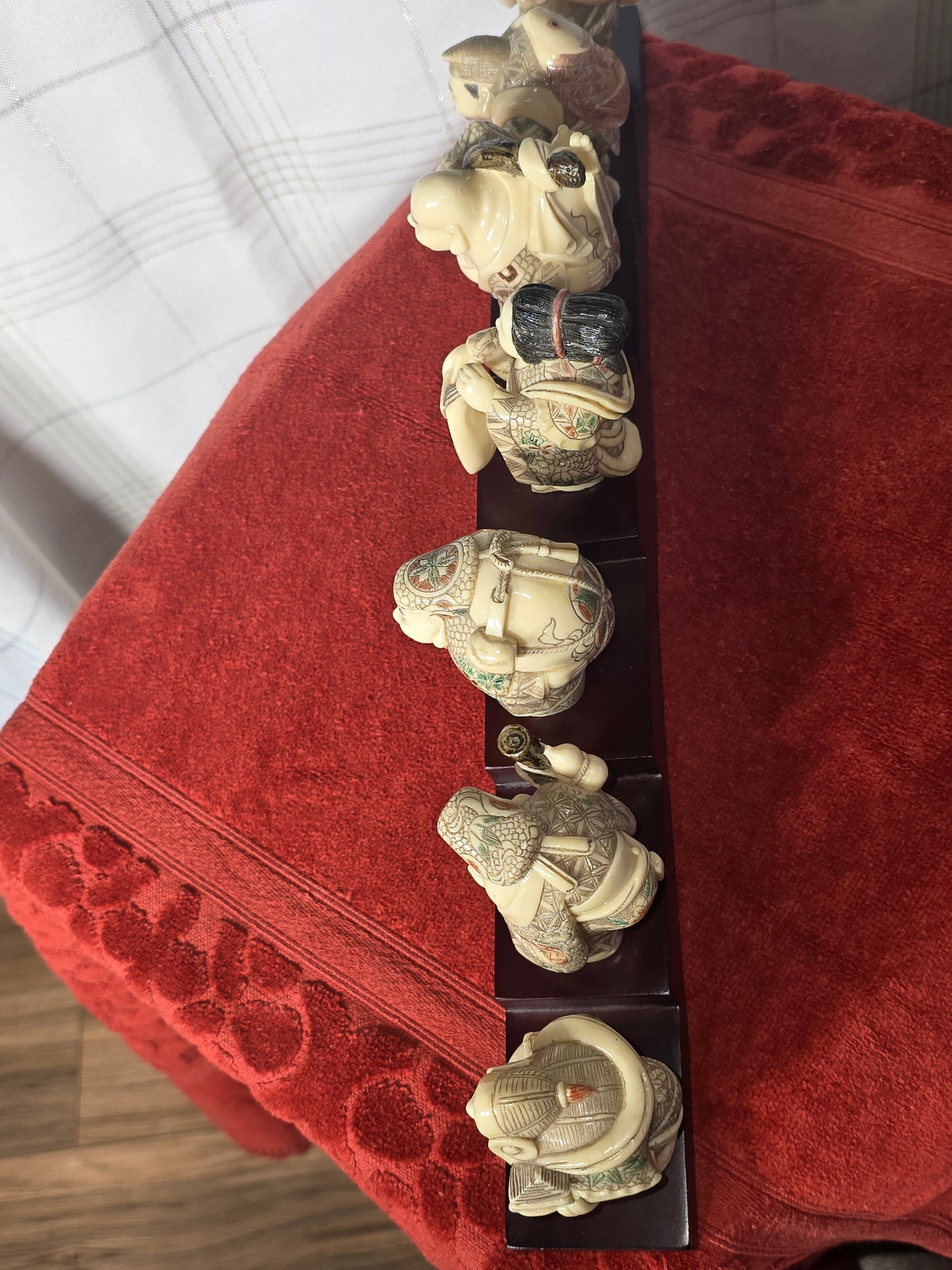 Vintage lot of seven and stand Seven lucky gods (Shichifukujin)