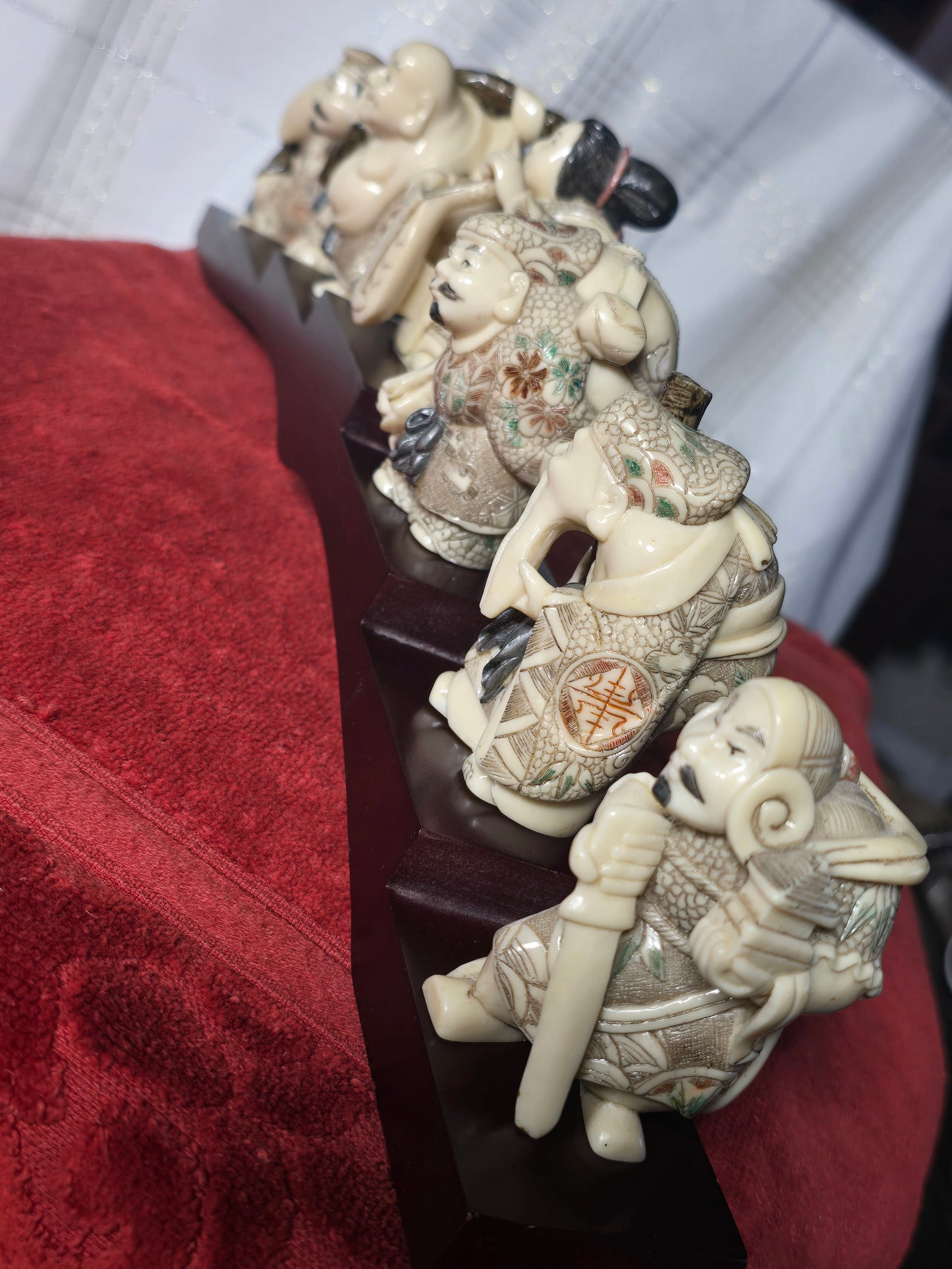 Vintage lot of seven and stand Seven lucky gods (Shichifukujin)
