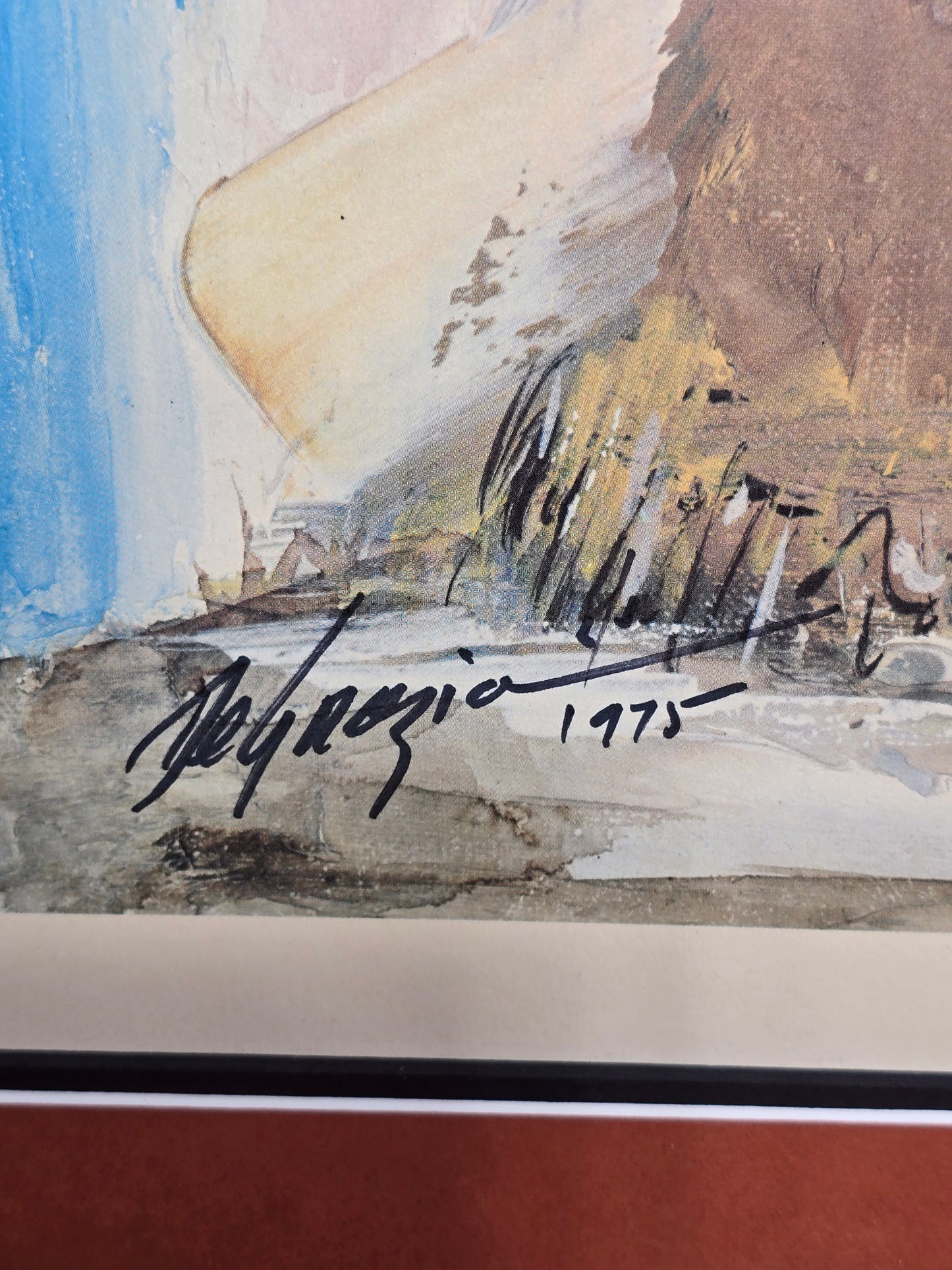Vintage hand signed DeGrazia The end of a long day from an original oil
