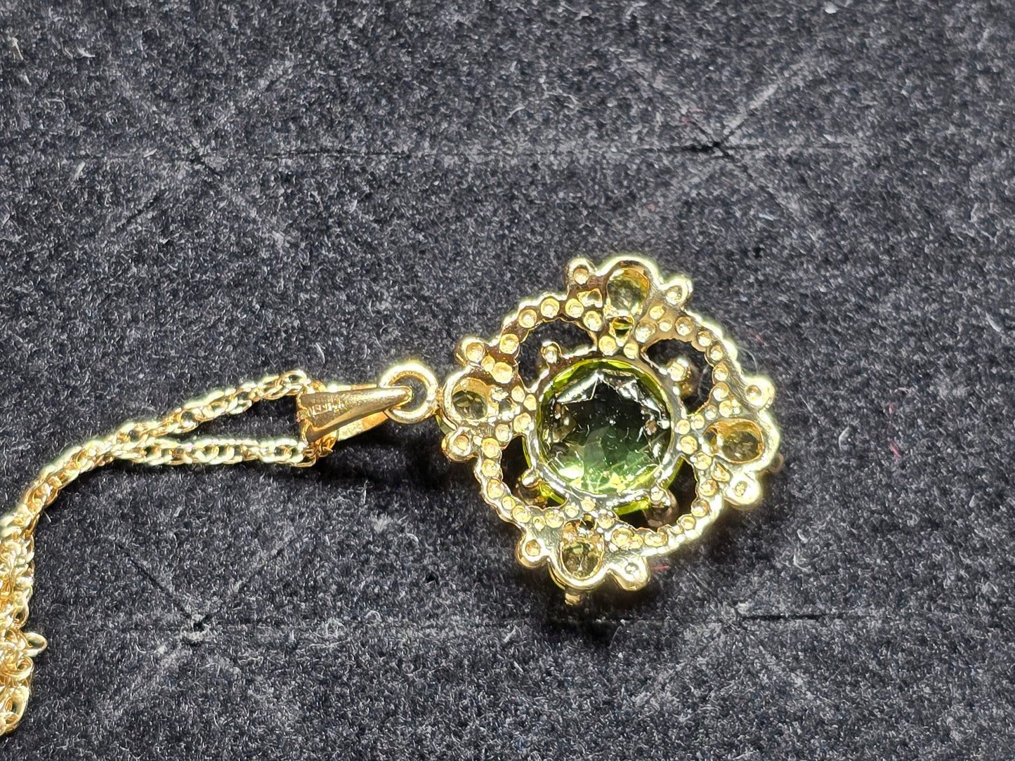 NEW 14kg chain Peridot necklace Pendant