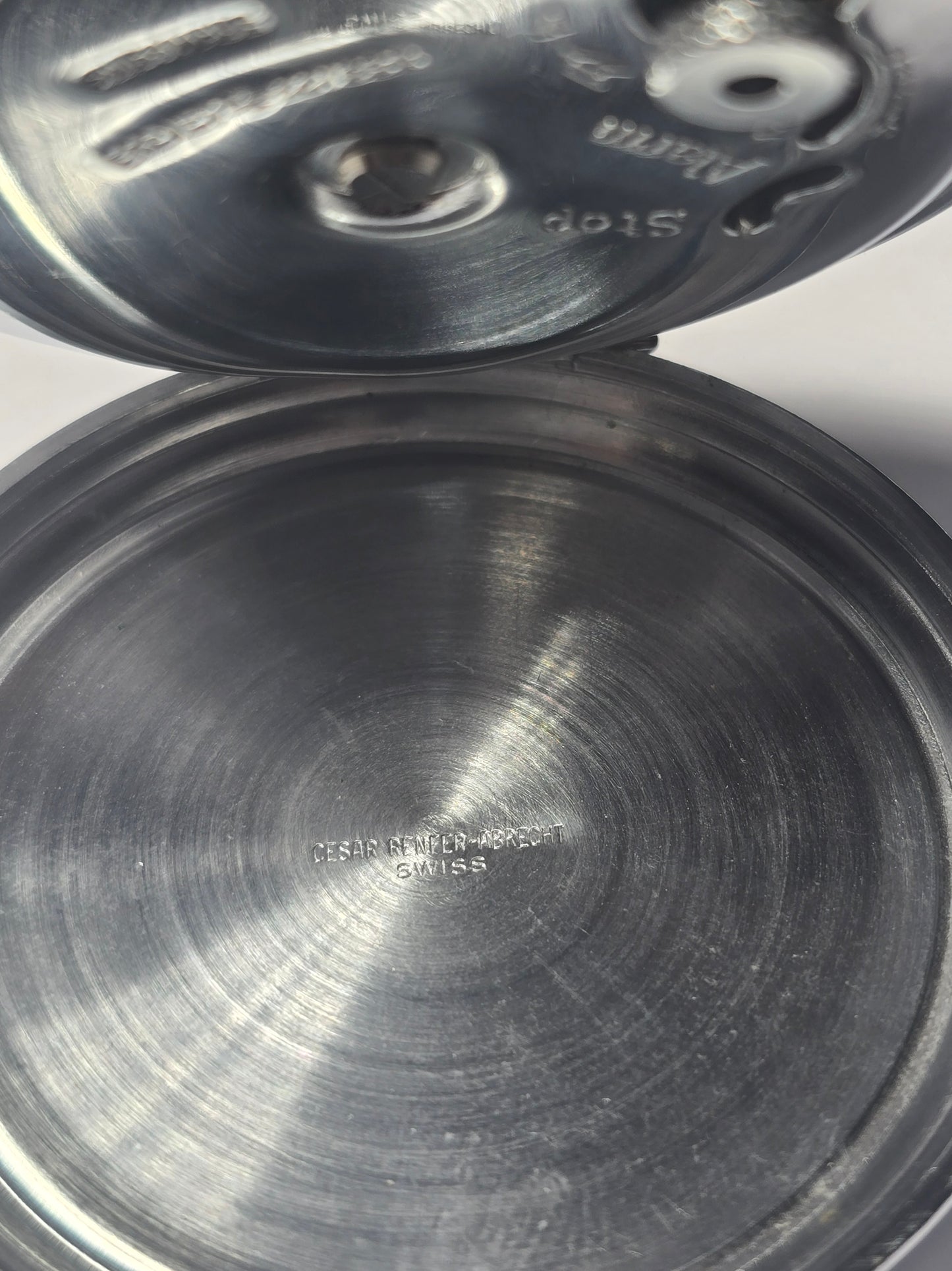 Mentier alarm pocket watch Cesar Renfer Abrecht (Vintage) Swiss made