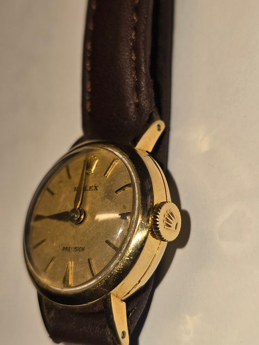 18K Gold Rolex Precision 9488 Ladies Watch