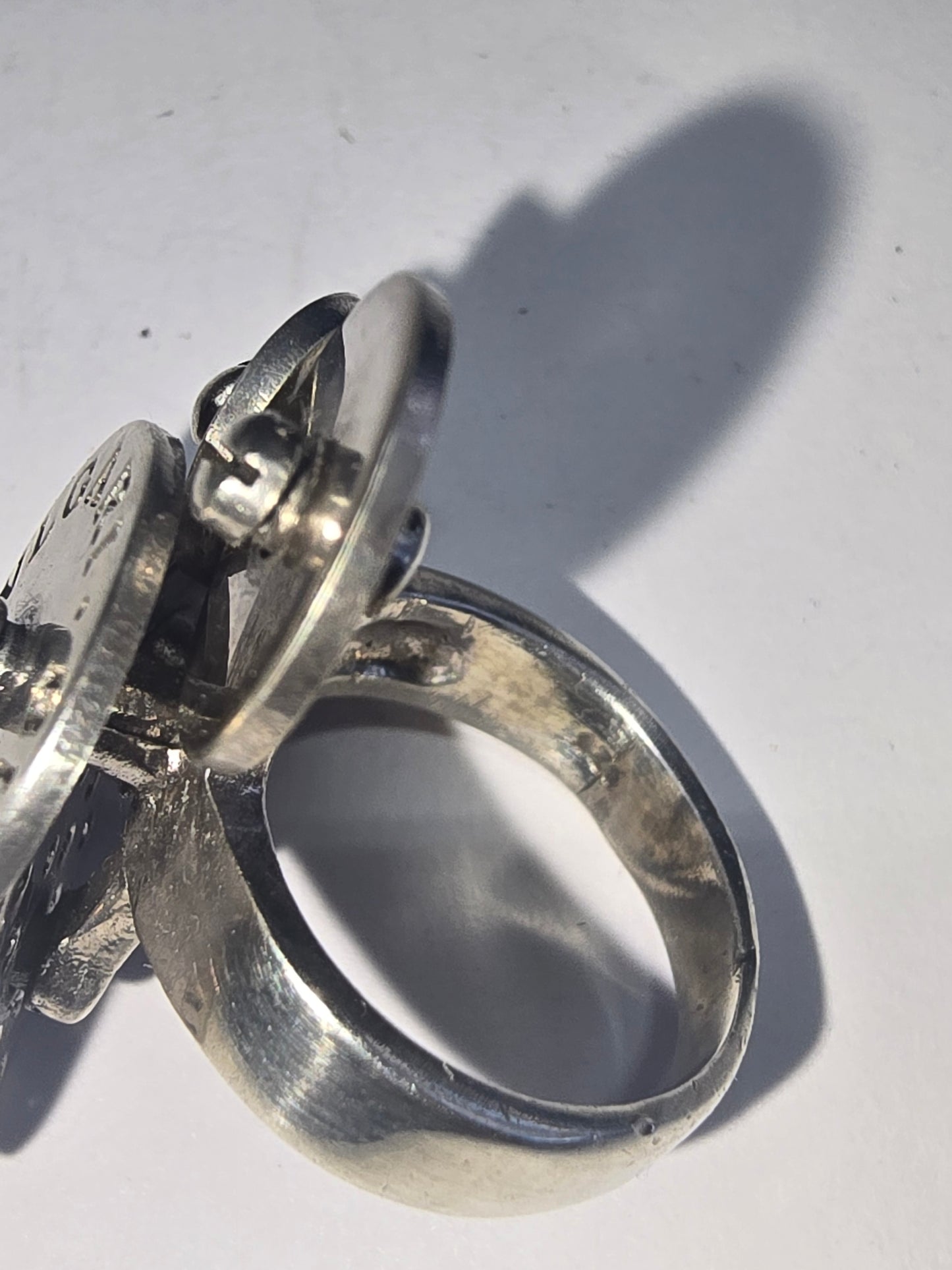 BULGARI CICLADI SILVER DIAMONDS FIVE DISC RING "VINTAGE"