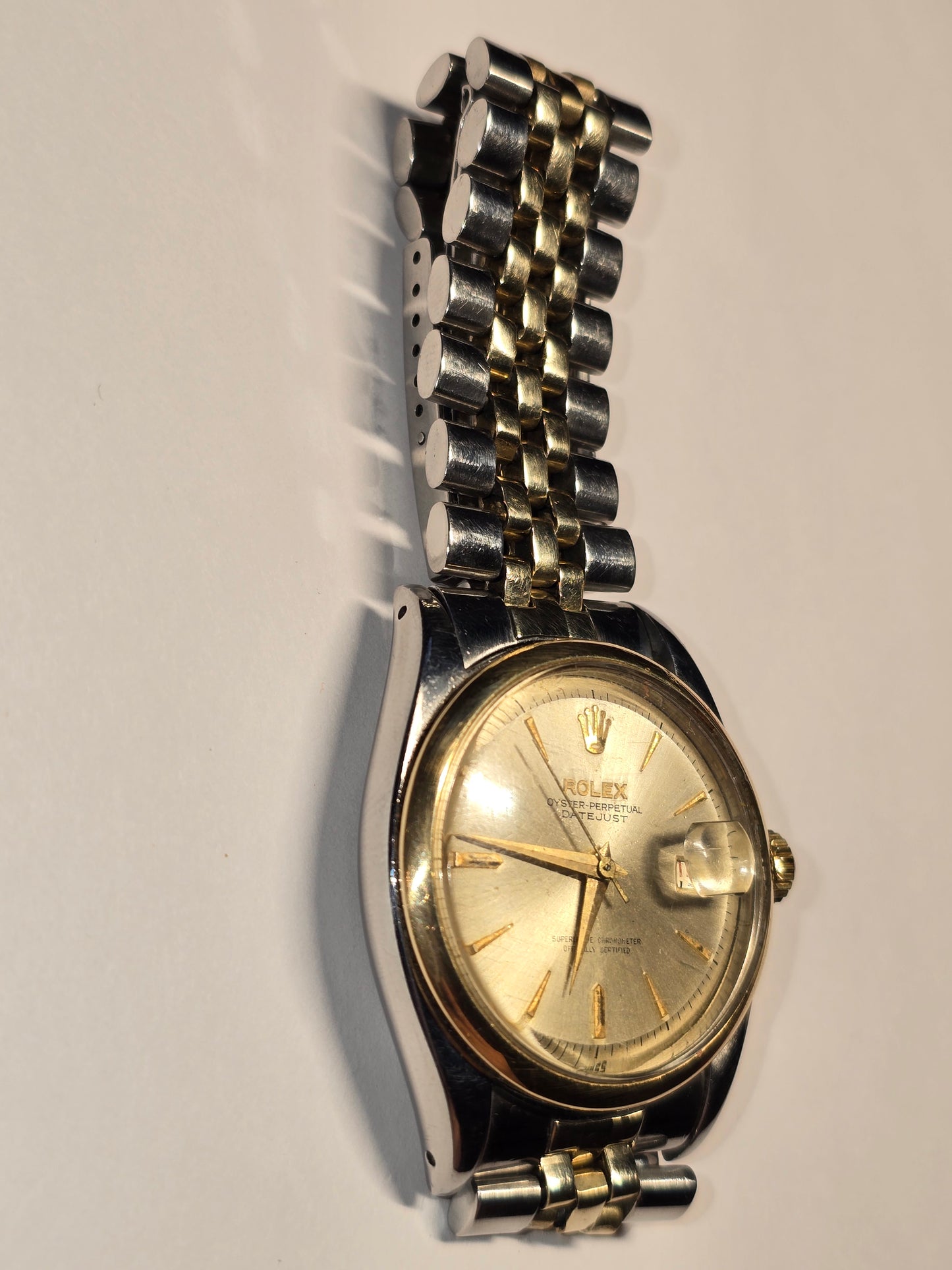 Scarse 1957 14k Rolex Datejust 36mm ref 6605 "Rare"