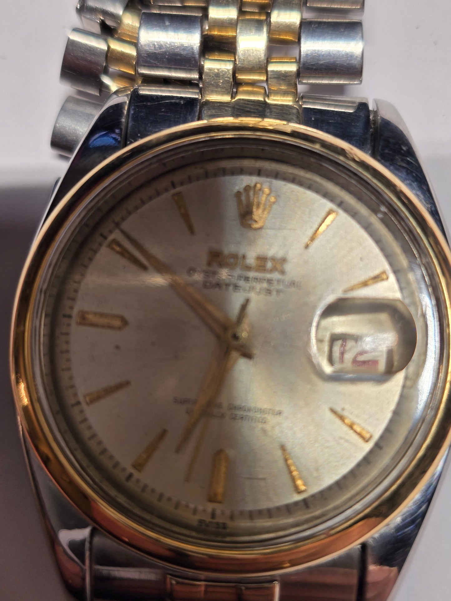 Scarse 1957 14k Rolex Datejust 36mm ref 6605 "Rare"