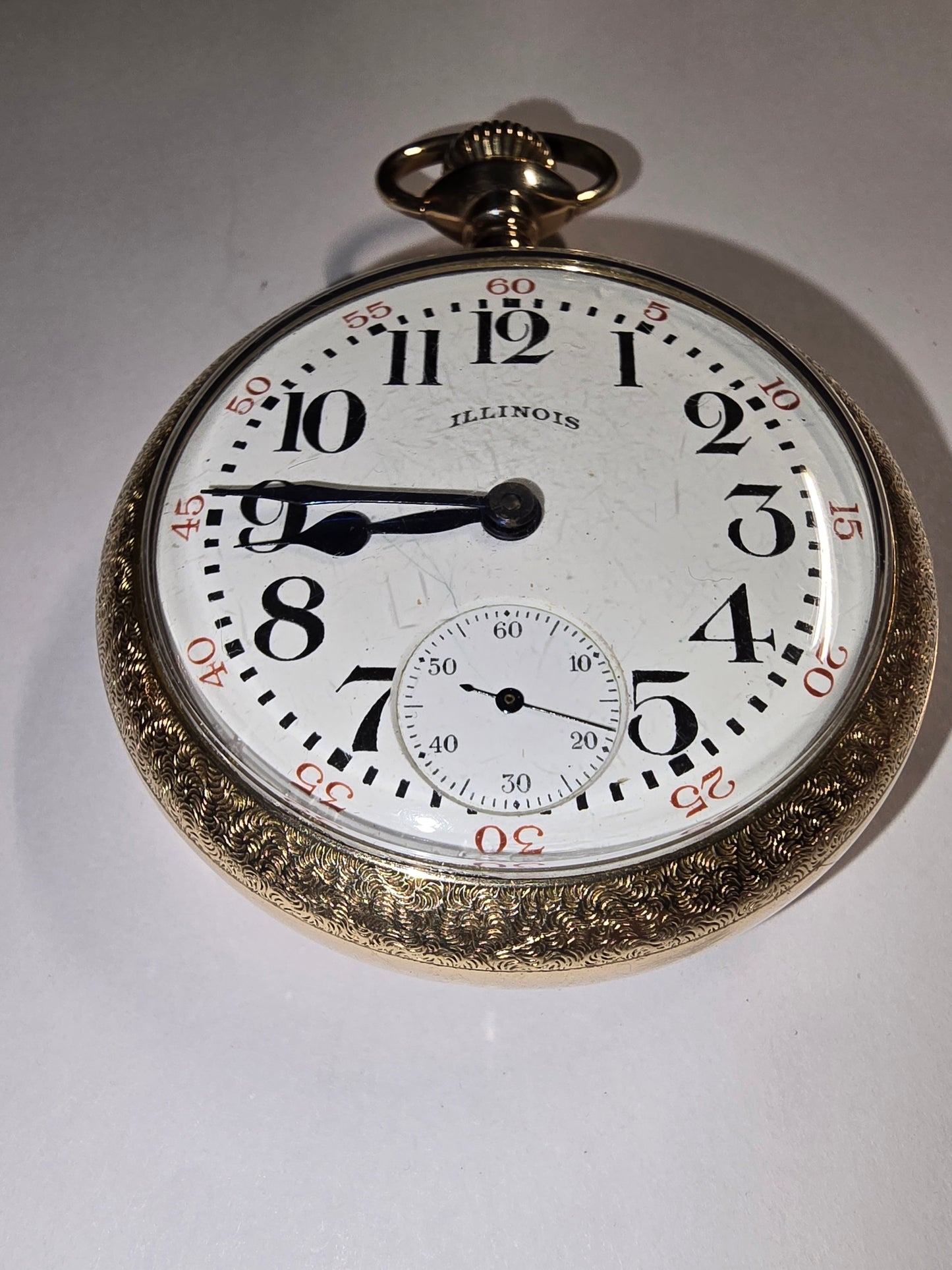 ANTIQUE 1911 RARE ILLINOIS ARMY AND NAVY RAILROAD GRADE POCKET WATCH