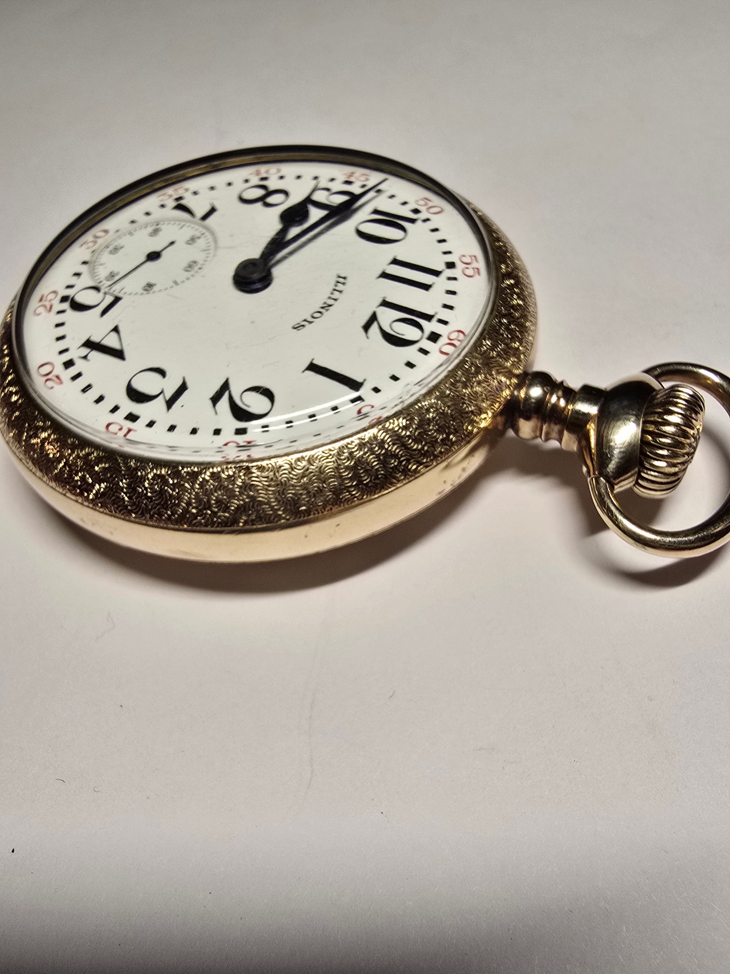 ANTIQUE 1911 RARE ILLINOIS ARMY AND NAVY RAILROAD GRADE POCKET WATCH