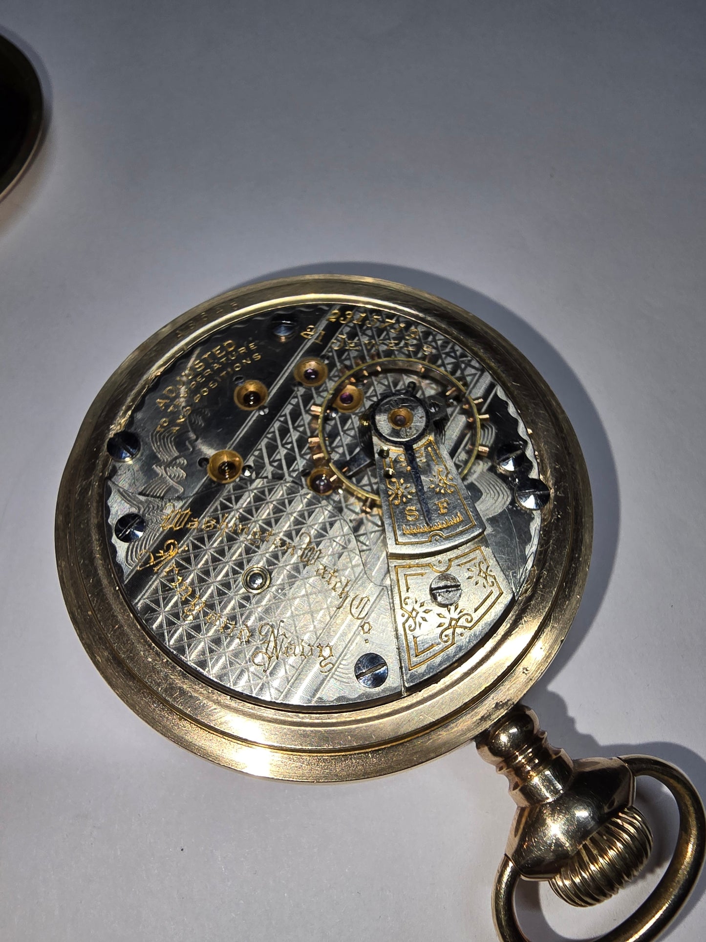 ANTIQUE 1911 RARE ILLINOIS ARMY AND NAVY RAILROAD GRADE POCKET WATCH