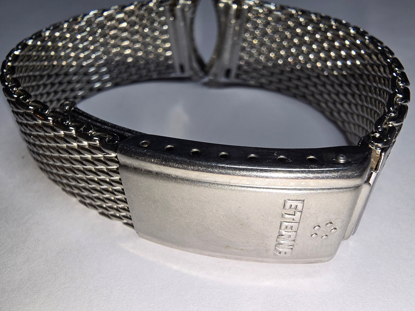 vintage Eterna Milanese mesh wristwatch bracelet