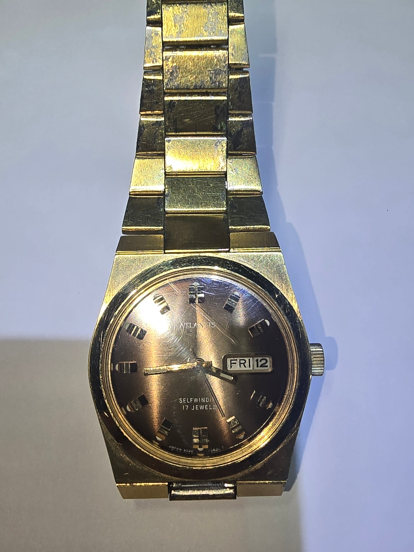 vintage Atlantic automatic day date watch