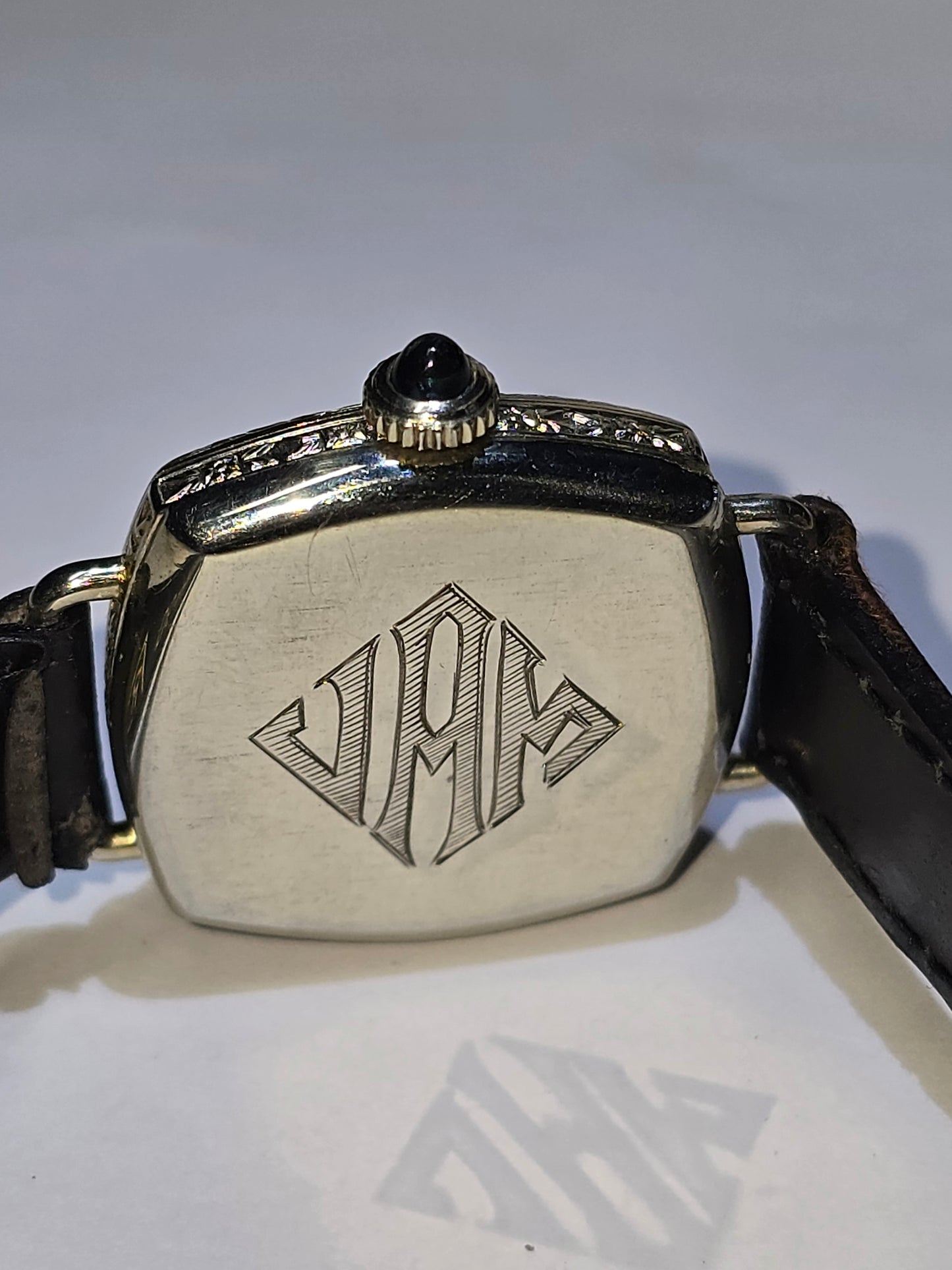 Antique Gruen Paris square ultraquality gf watch circa 1923 guild