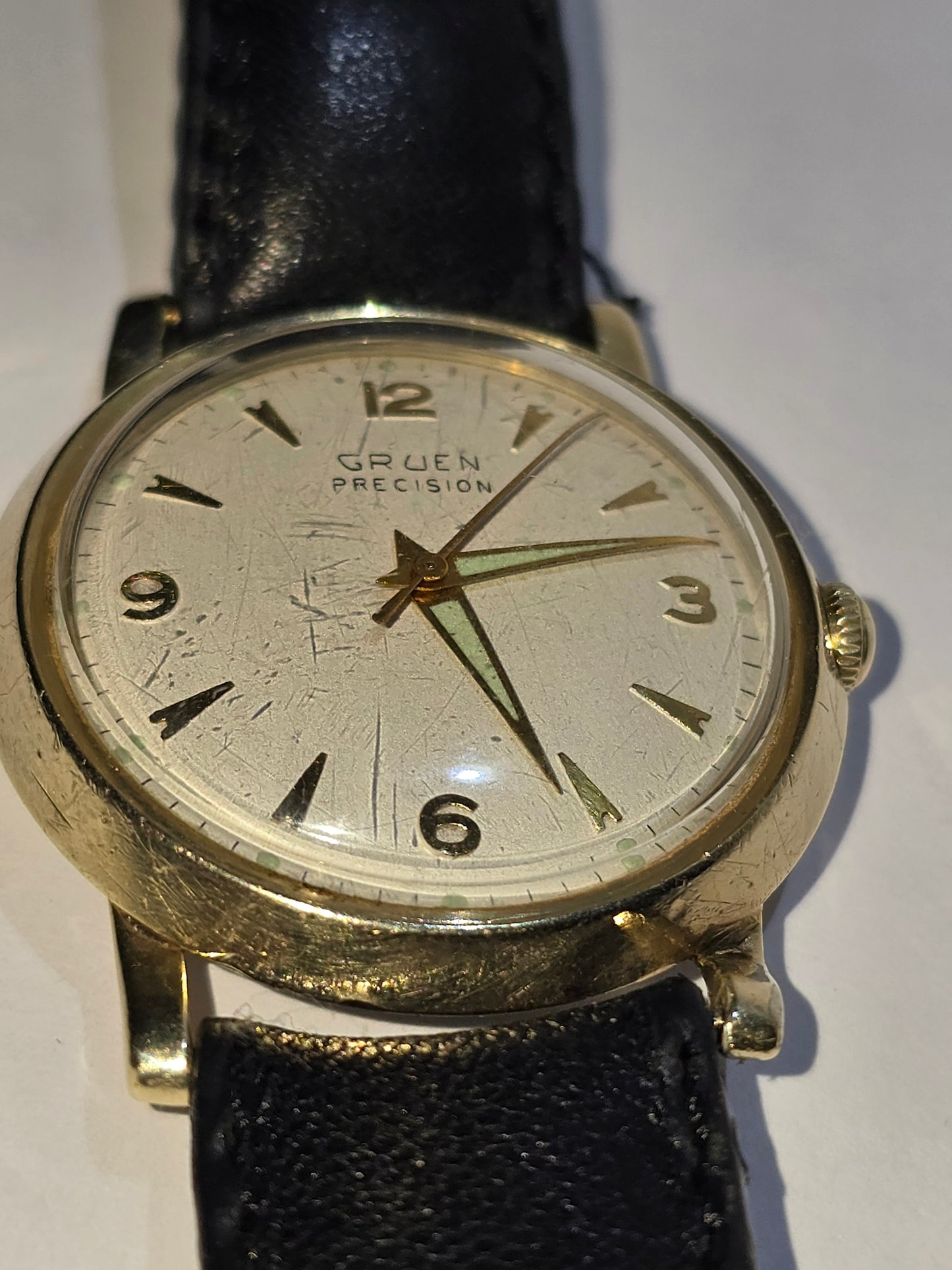 Vintage Gruen precision 14kgp Automatic watch
